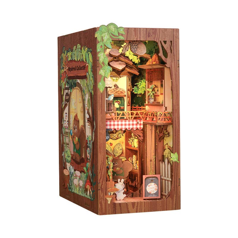Squirrel Collector with Dust Cover DIY Book Nook Kit – Wild Roots