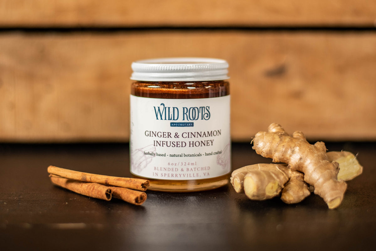 Ginger Cinnamon Honey—Wild Roots Apothecary