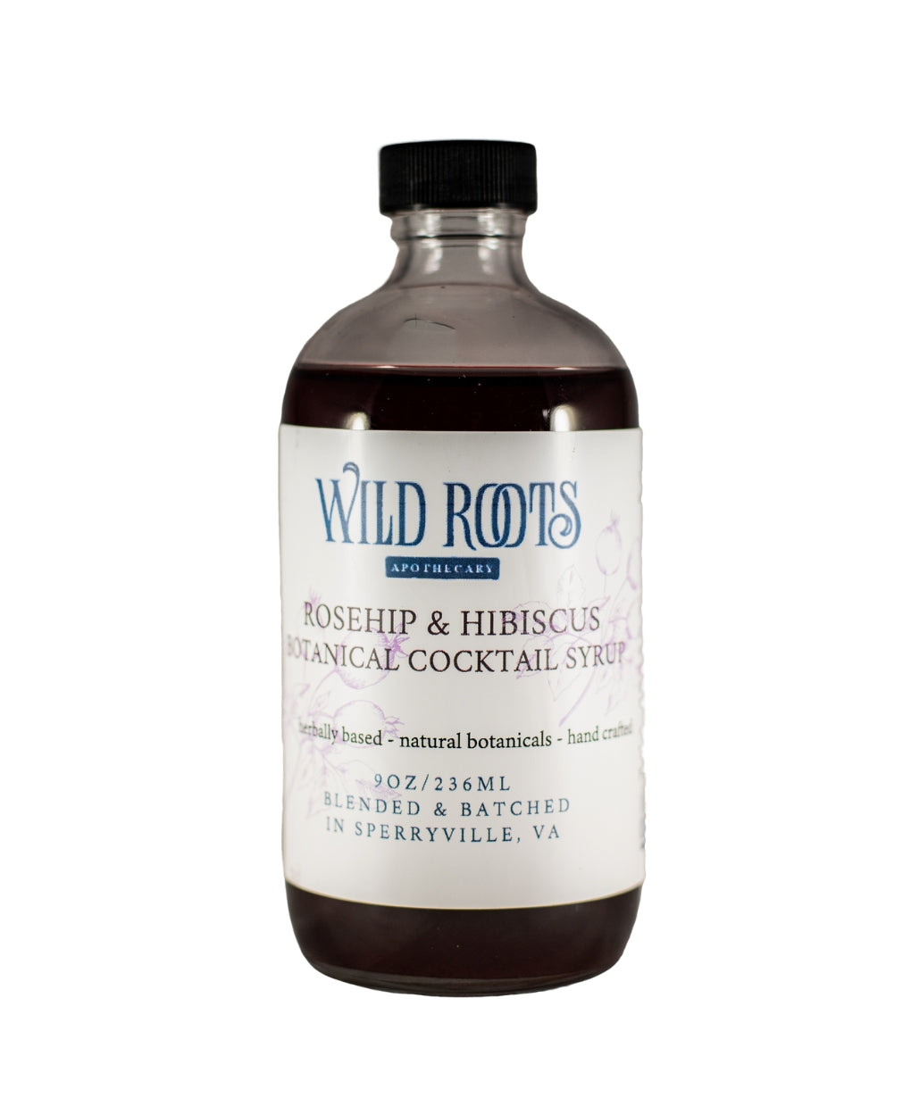 Rosehip Hibiscus Botanical Syrup—Wild Roots Apothecary