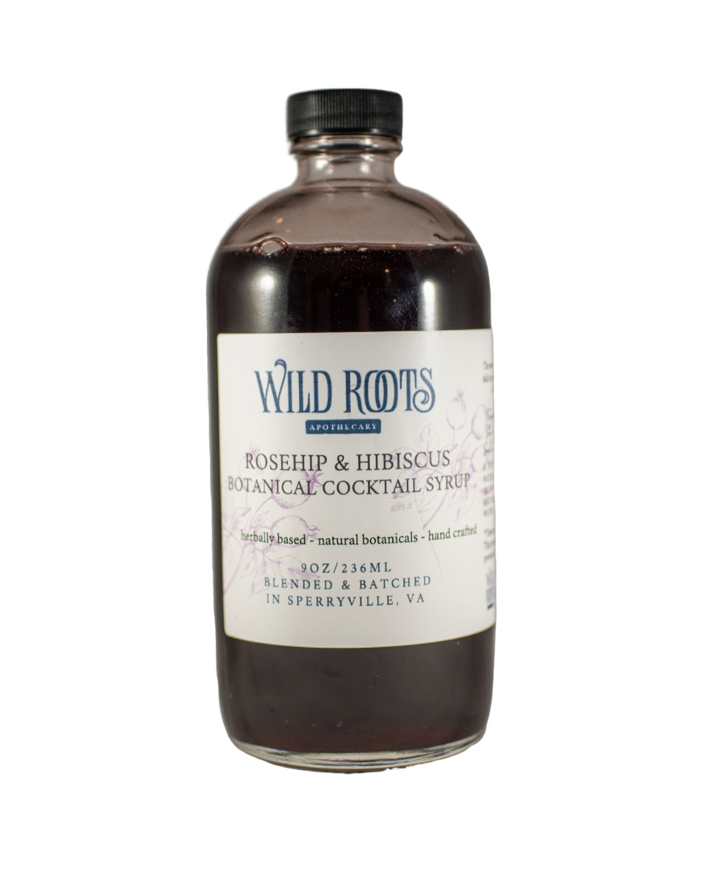 Rosehip Hibiscus Botanical Syrup—Wild Roots Apothecary