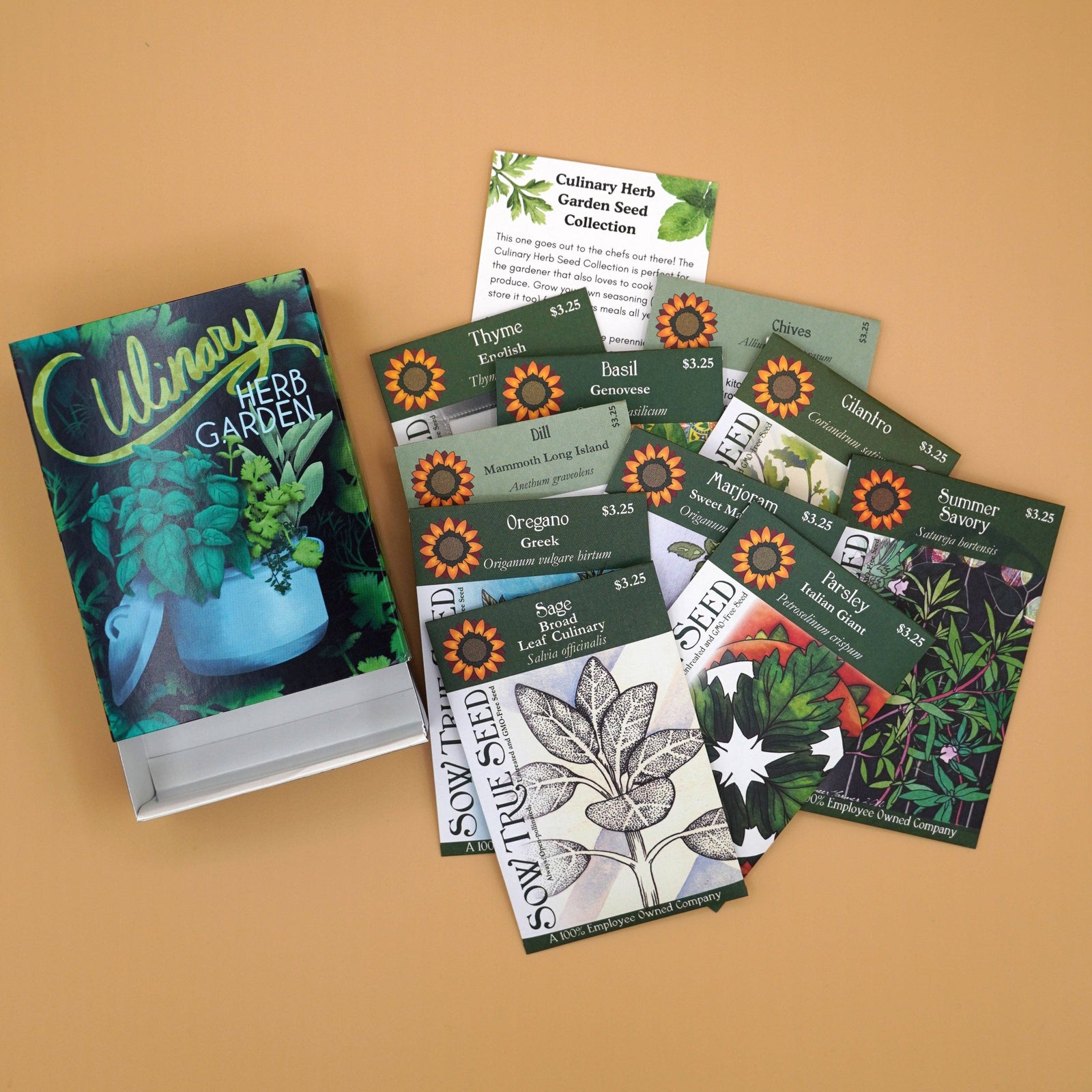 Culinary Herb Garden Seed Collection Box