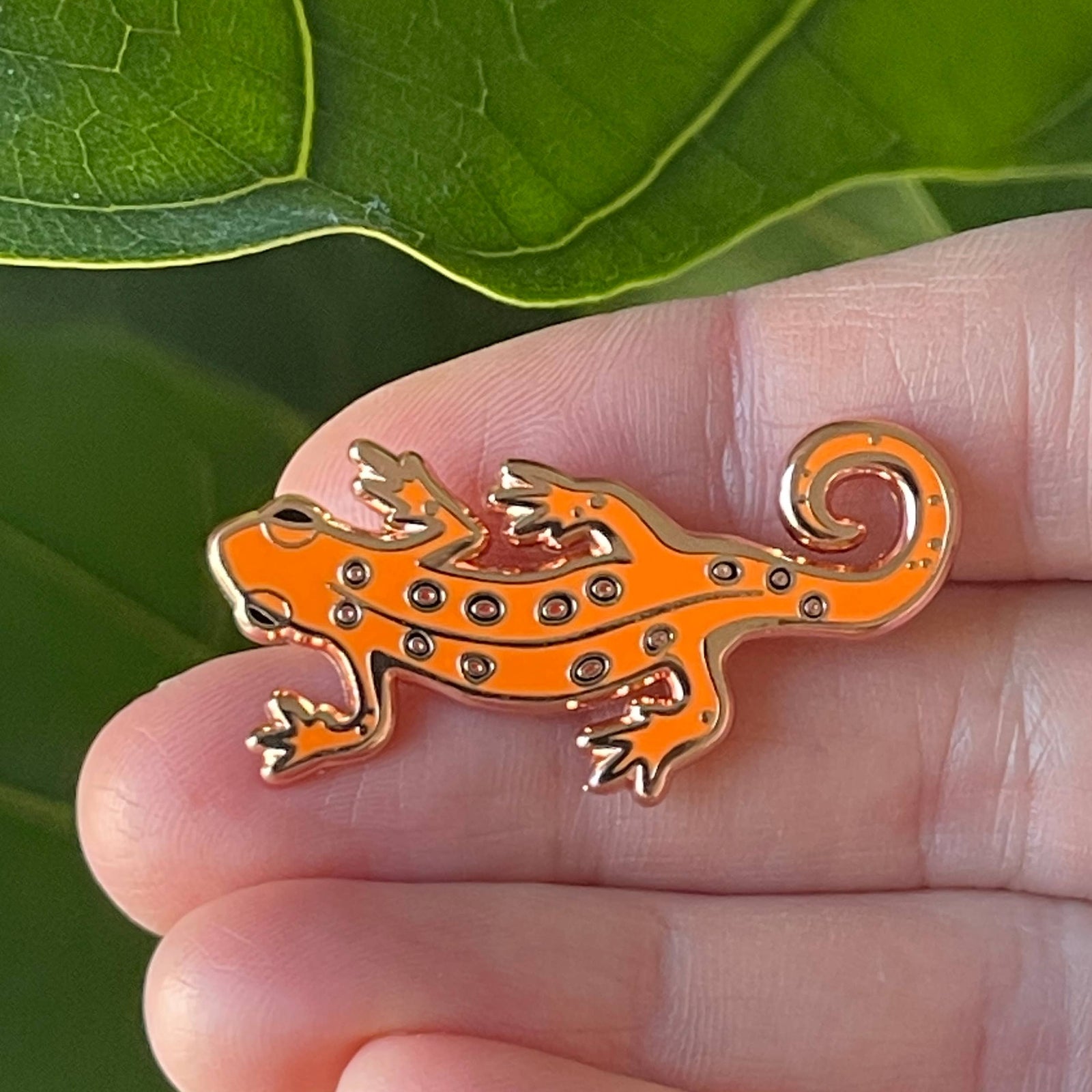 Red-Spotted Newt Enamel Pin