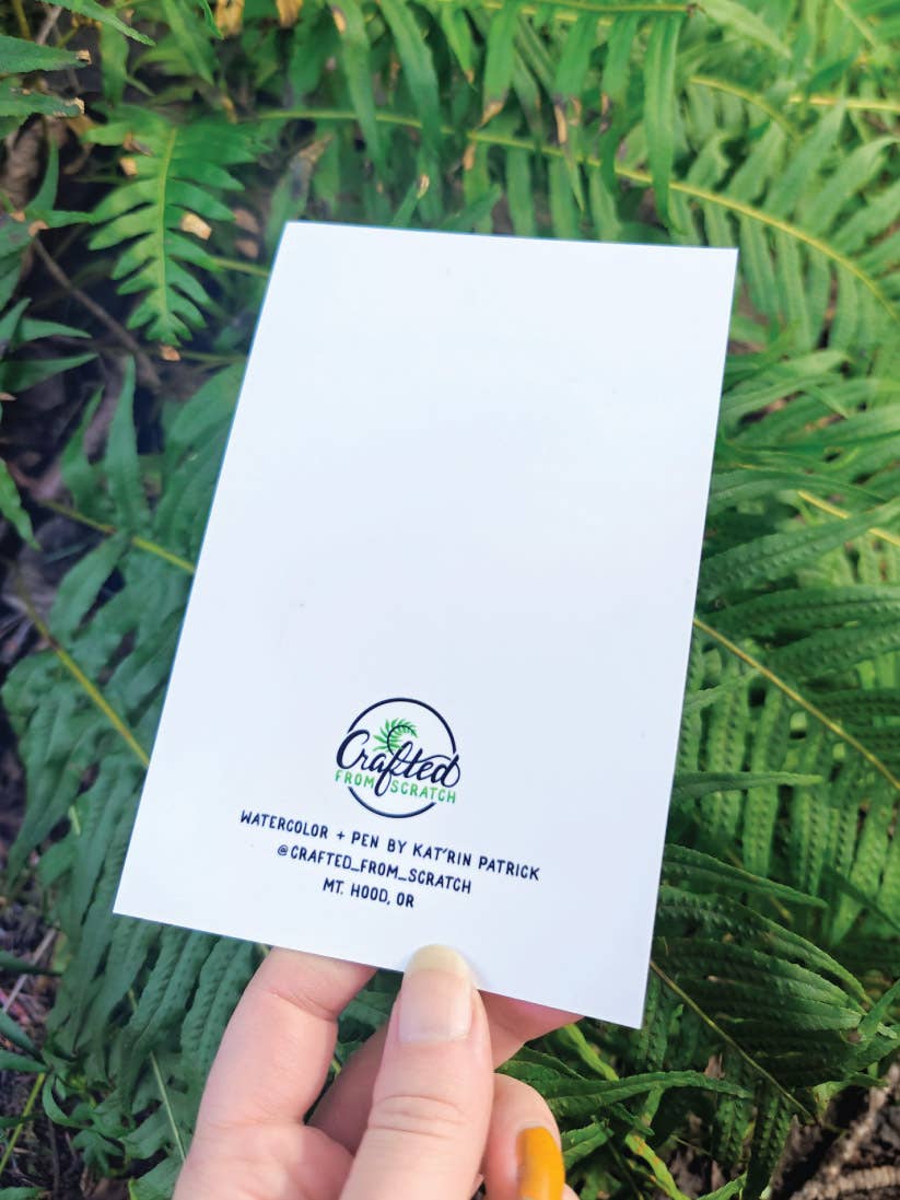 Raccoon Forage mini print