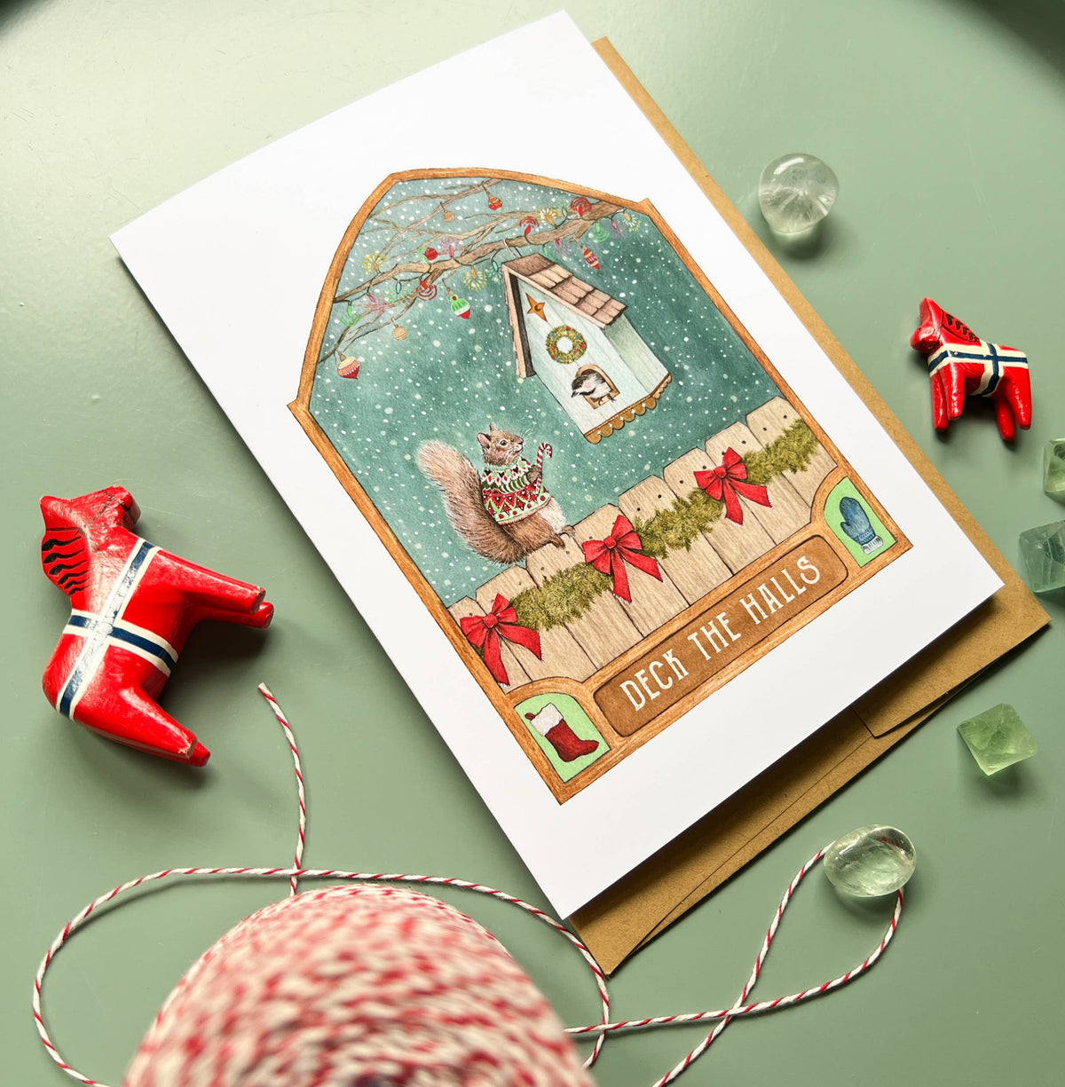 Deck the Halls Holiday Card