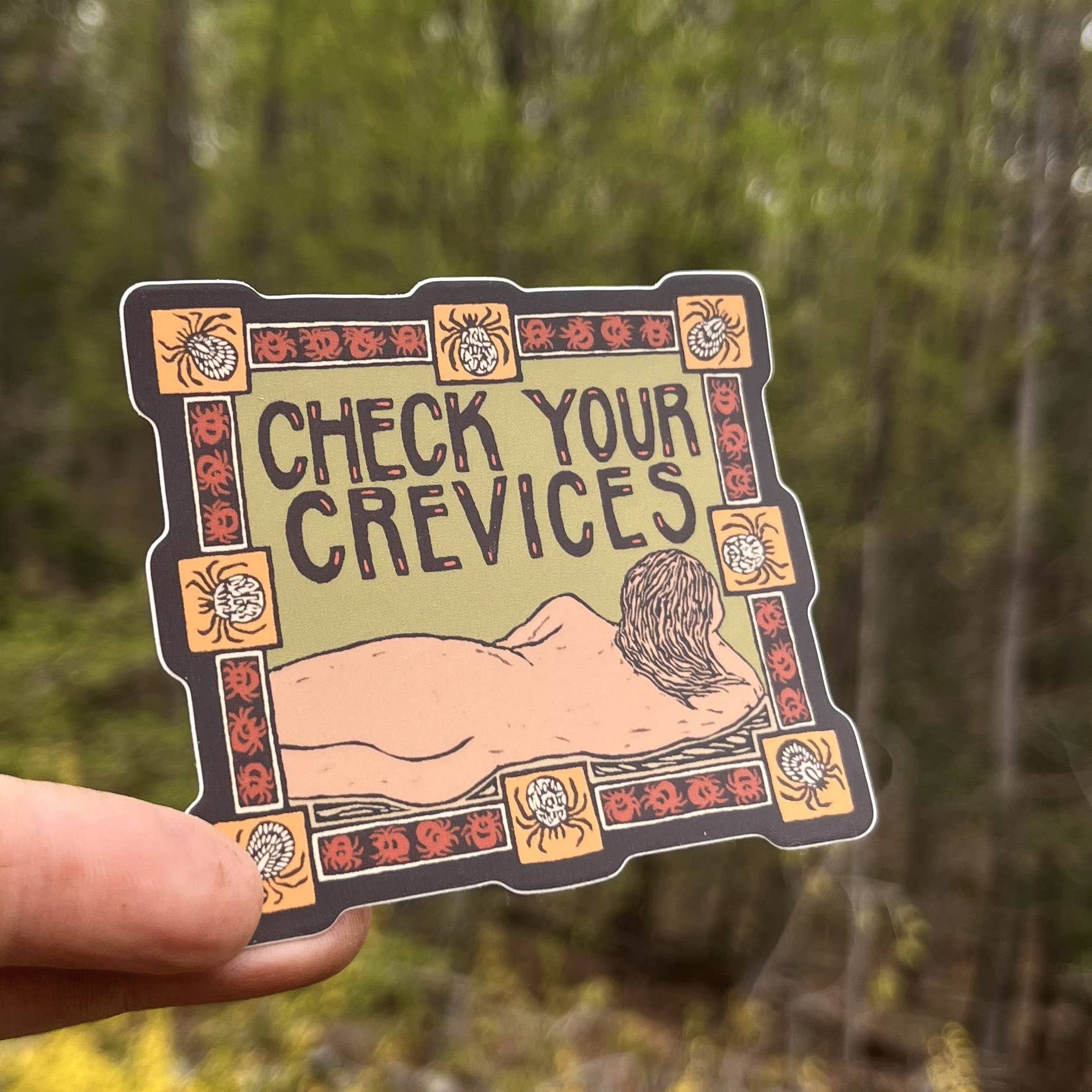 Tick Check Reminder Vinyl Sticker