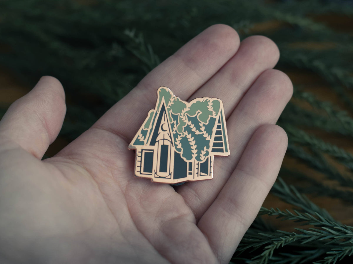 Cottagecore Witch Cottage pin