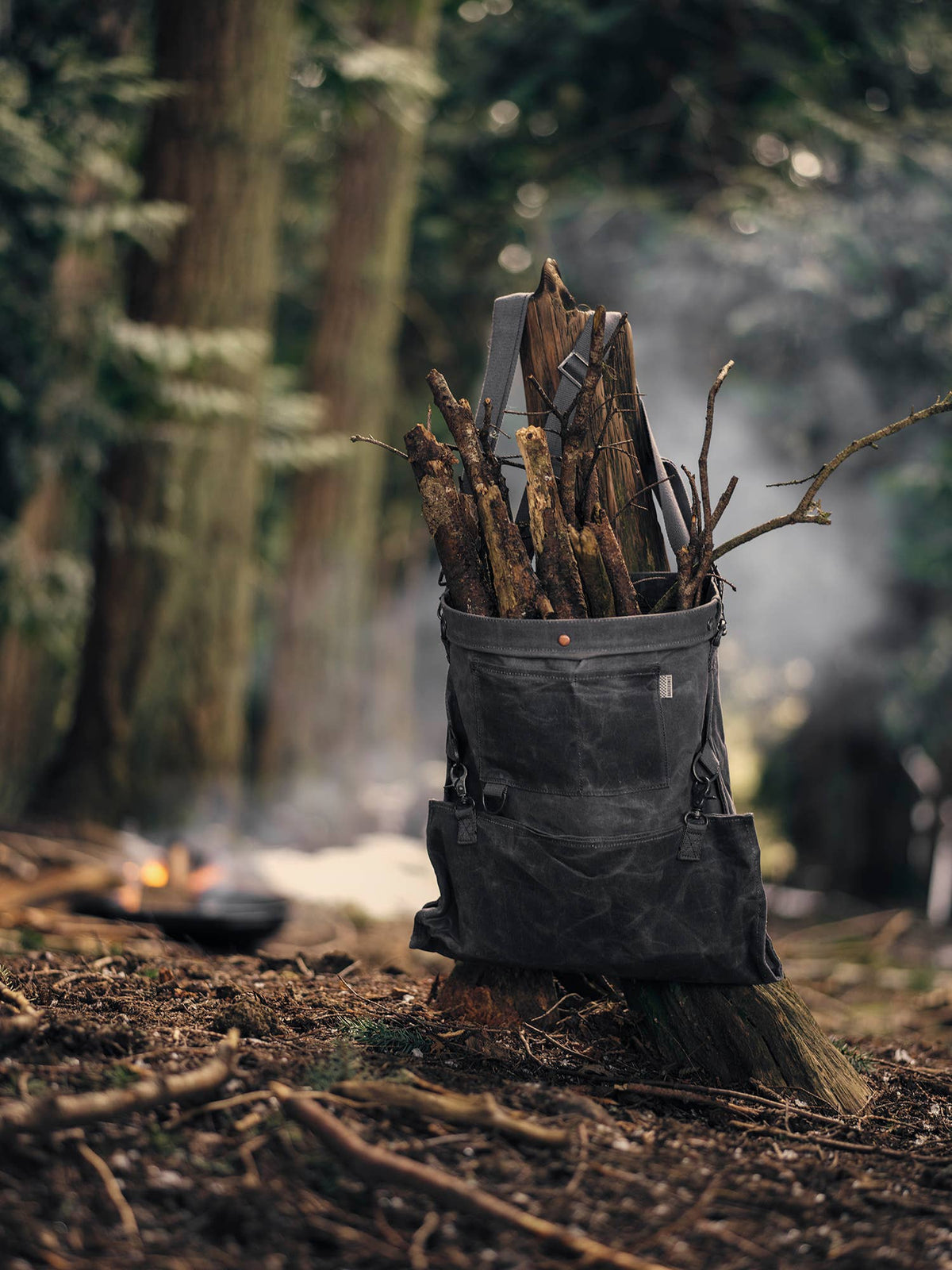 Harvesting and Gathering Bag: Slate Gray