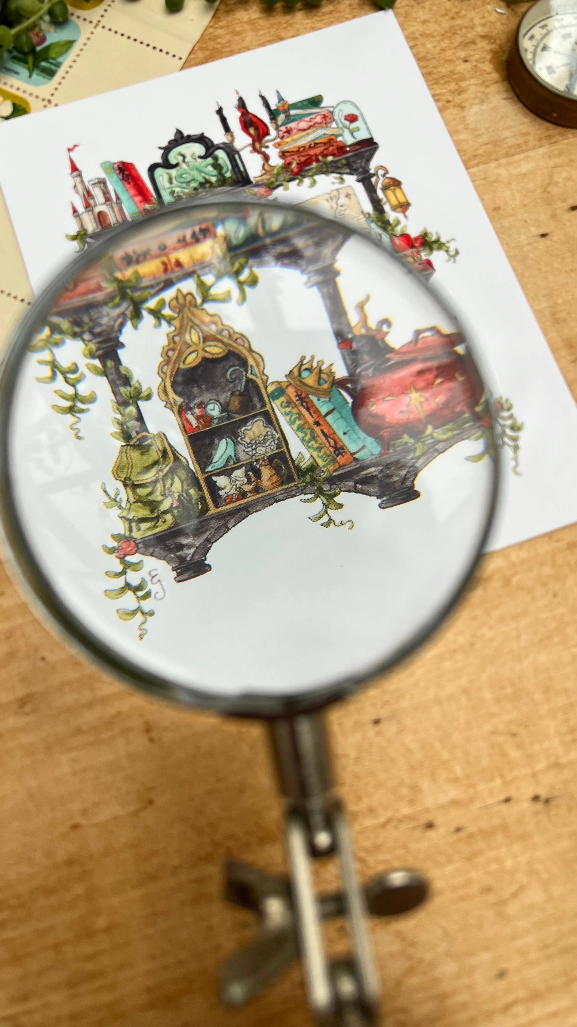 The Storybook Witch's Shelves Postcard