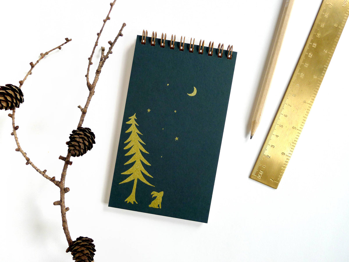 Night Bun Coil Notepad: Lined