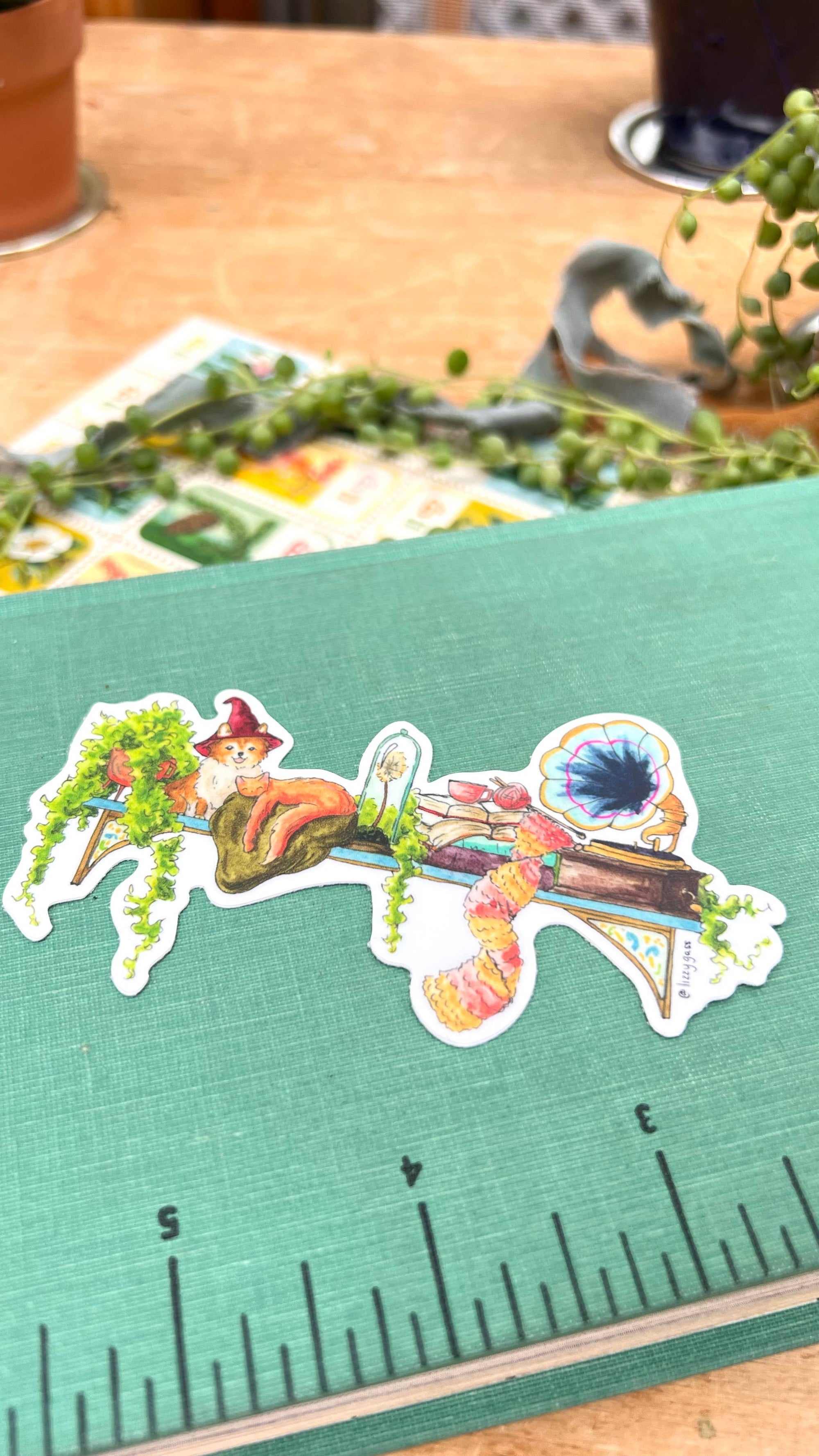 The Hedge Witch's Shelf Sticker