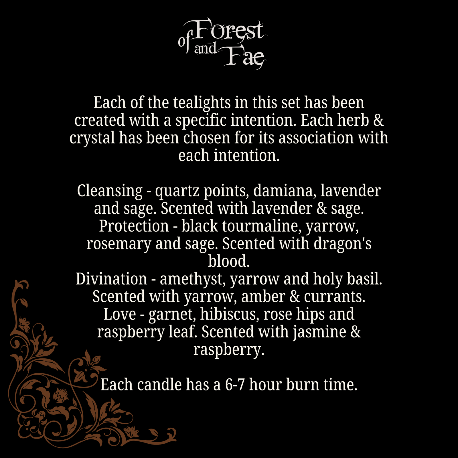 Spell Candle Tea Light Set