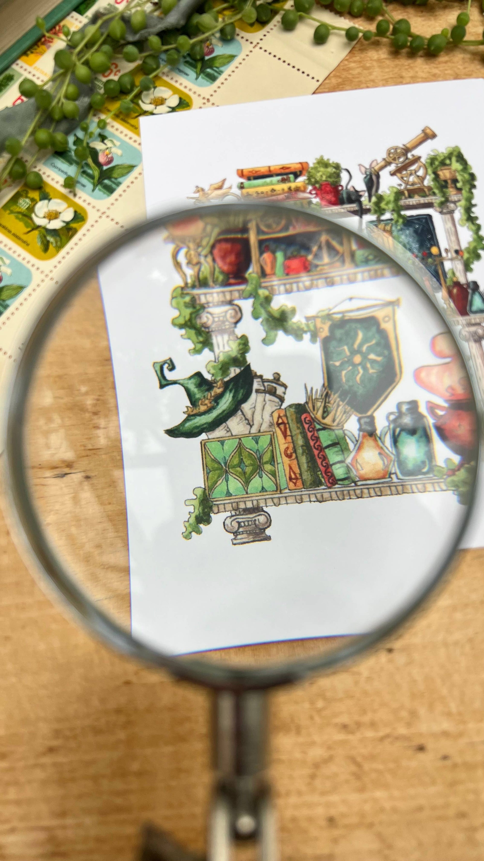 The Celestial Witch's Shelves Postcard
