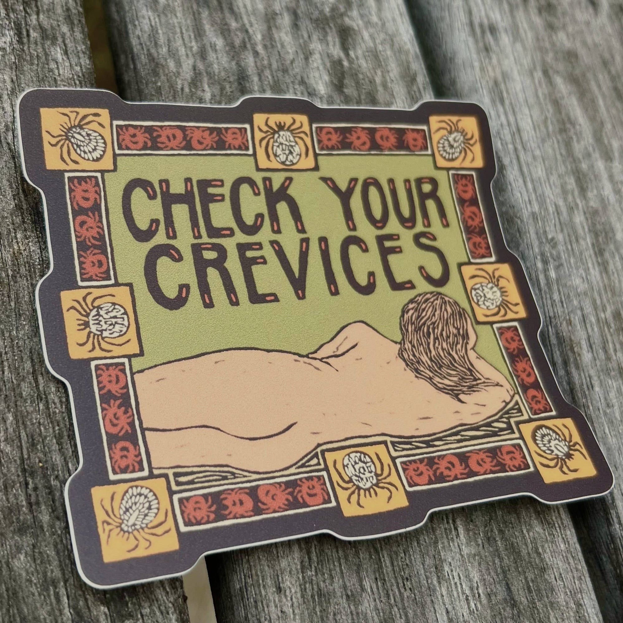 Tick Check Reminder Vinyl Sticker