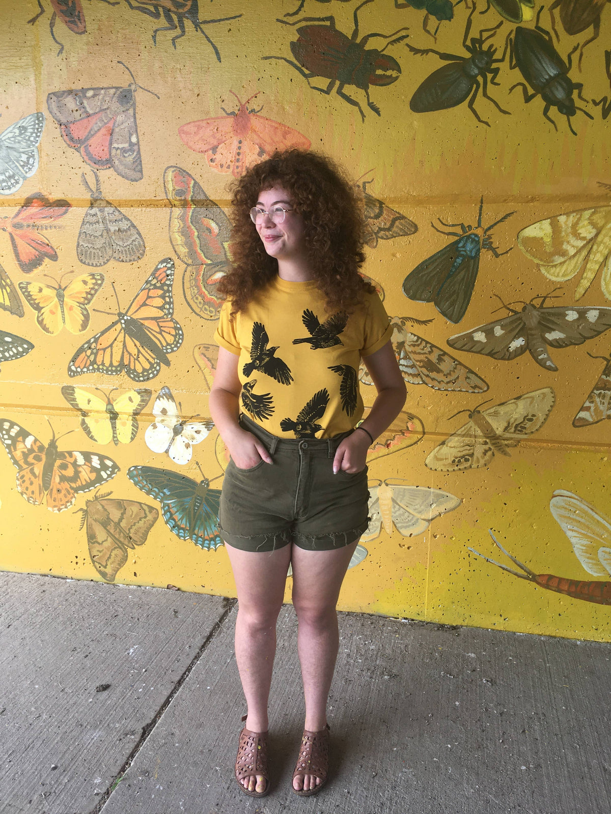 Gold Crows Organic Cotton T Shirt