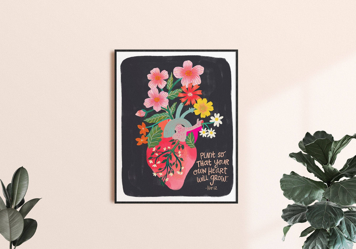 Grow Your Heart Art Print (8" x 10")