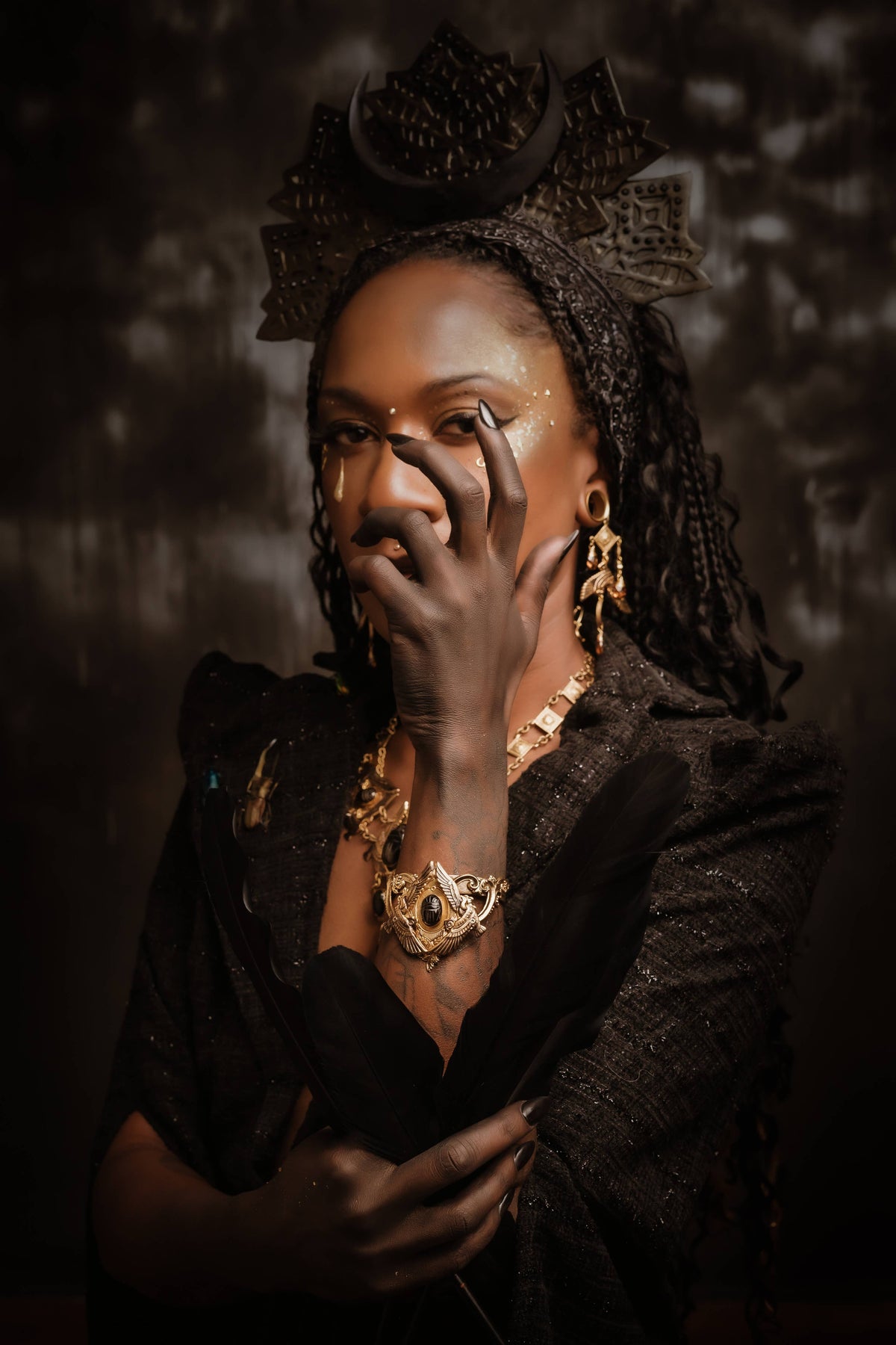 Nehkbet Shield Cuff: Jade