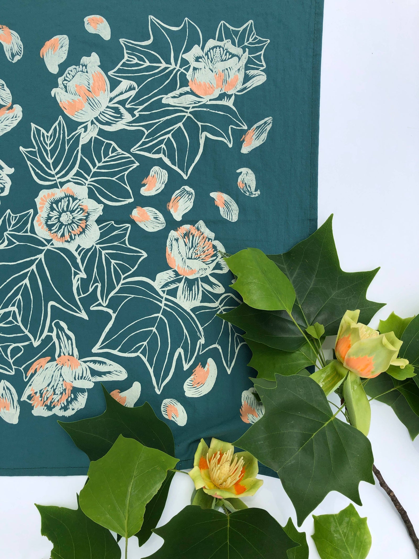 Tulip Poplar Bandana Jade