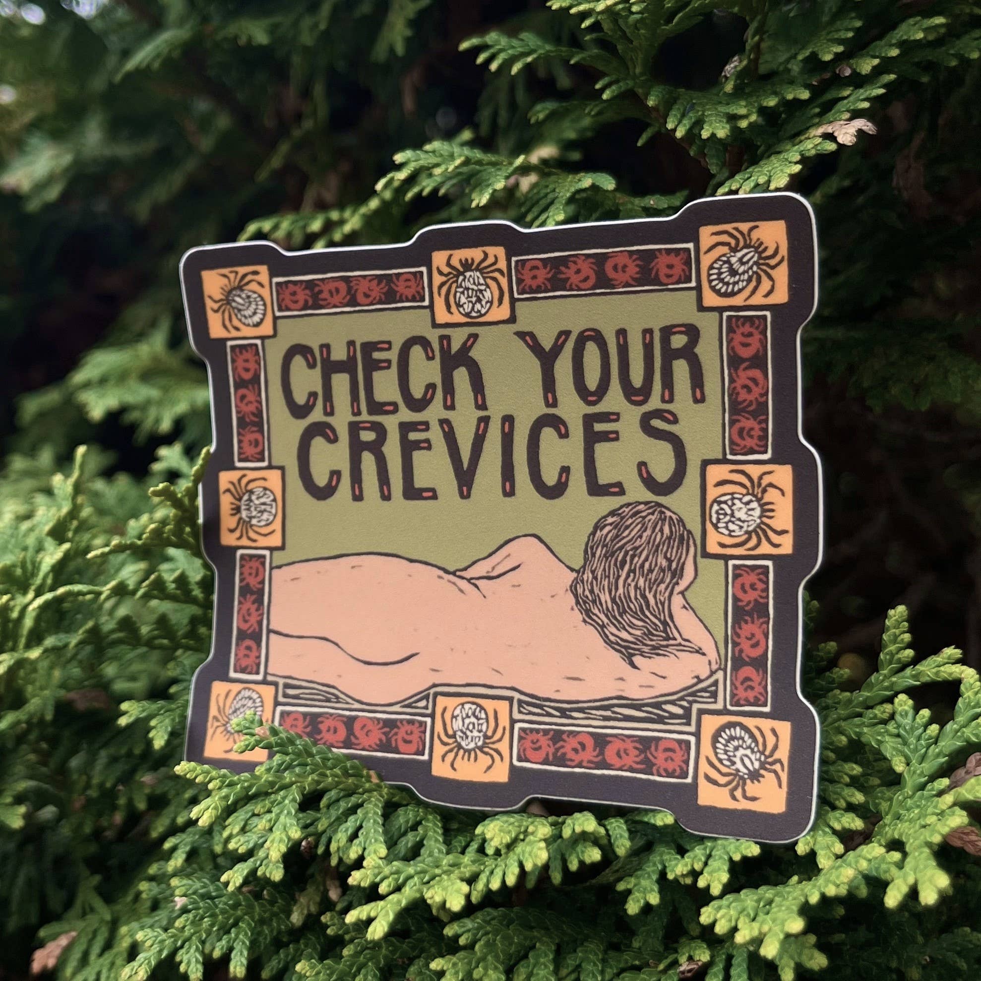 Tick Check Reminder Vinyl Sticker