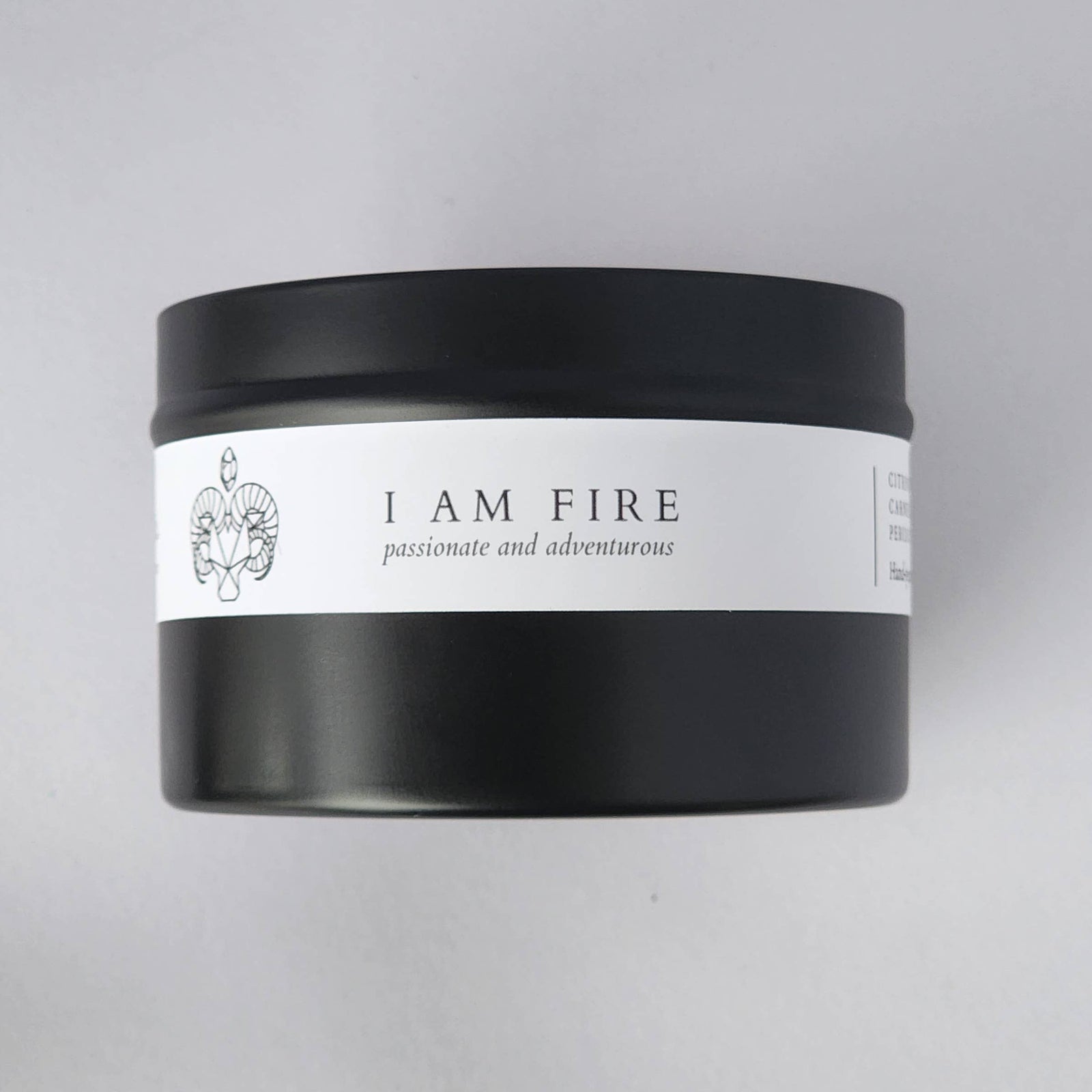 I AM FIRE (passionate and adventurous) • 8oz Soy Crystal Candle