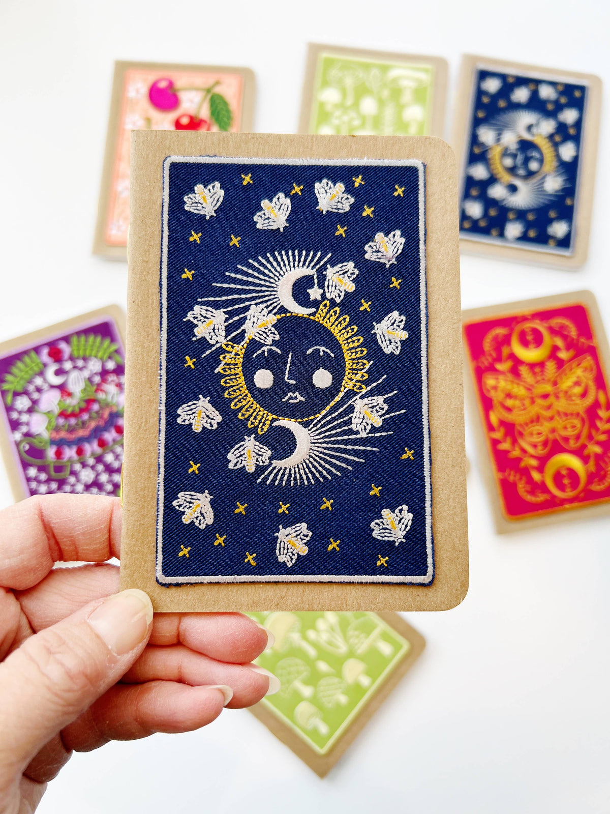 Moonglow Embroidery Pocket Notebook