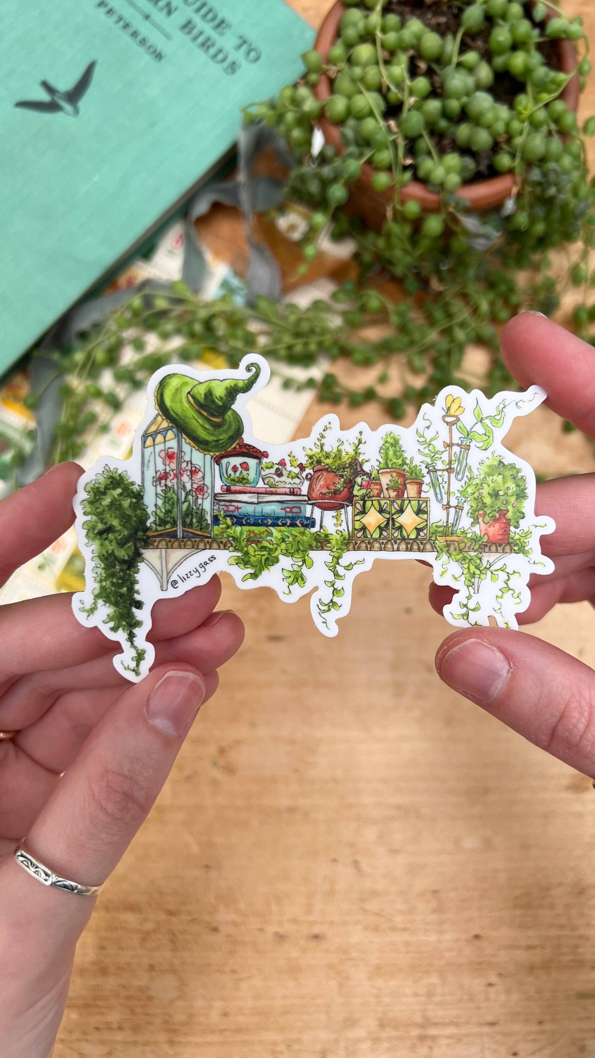 The Garden Witch's Shelf Sticker