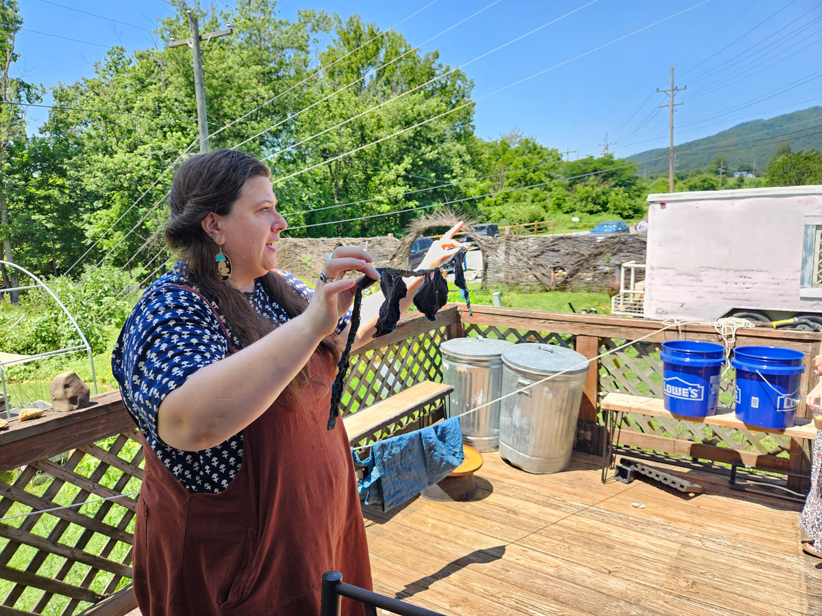 sep 21 shades of blue: shibori and indigo dyeing with Sam Polon