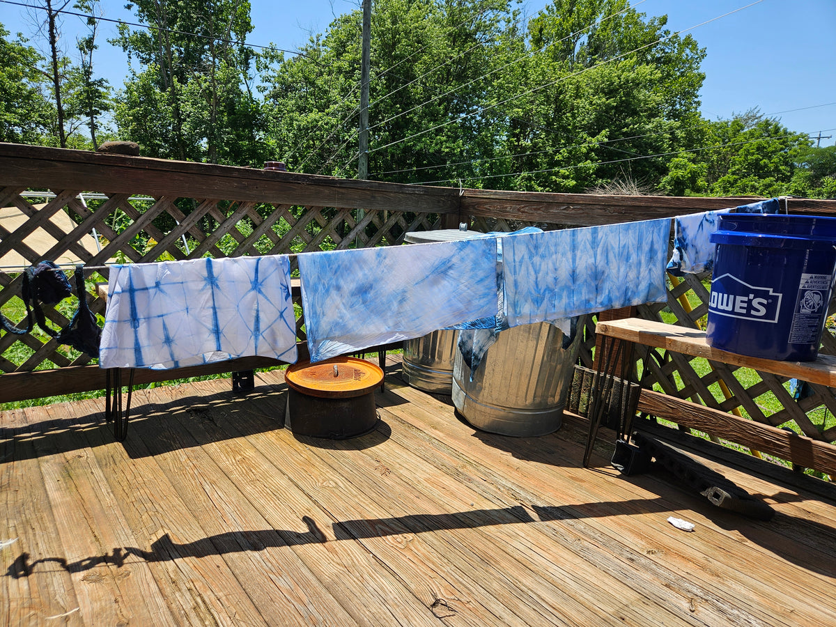 sep 21 shades of blue: shibori and indigo dyeing with Sam Polon
