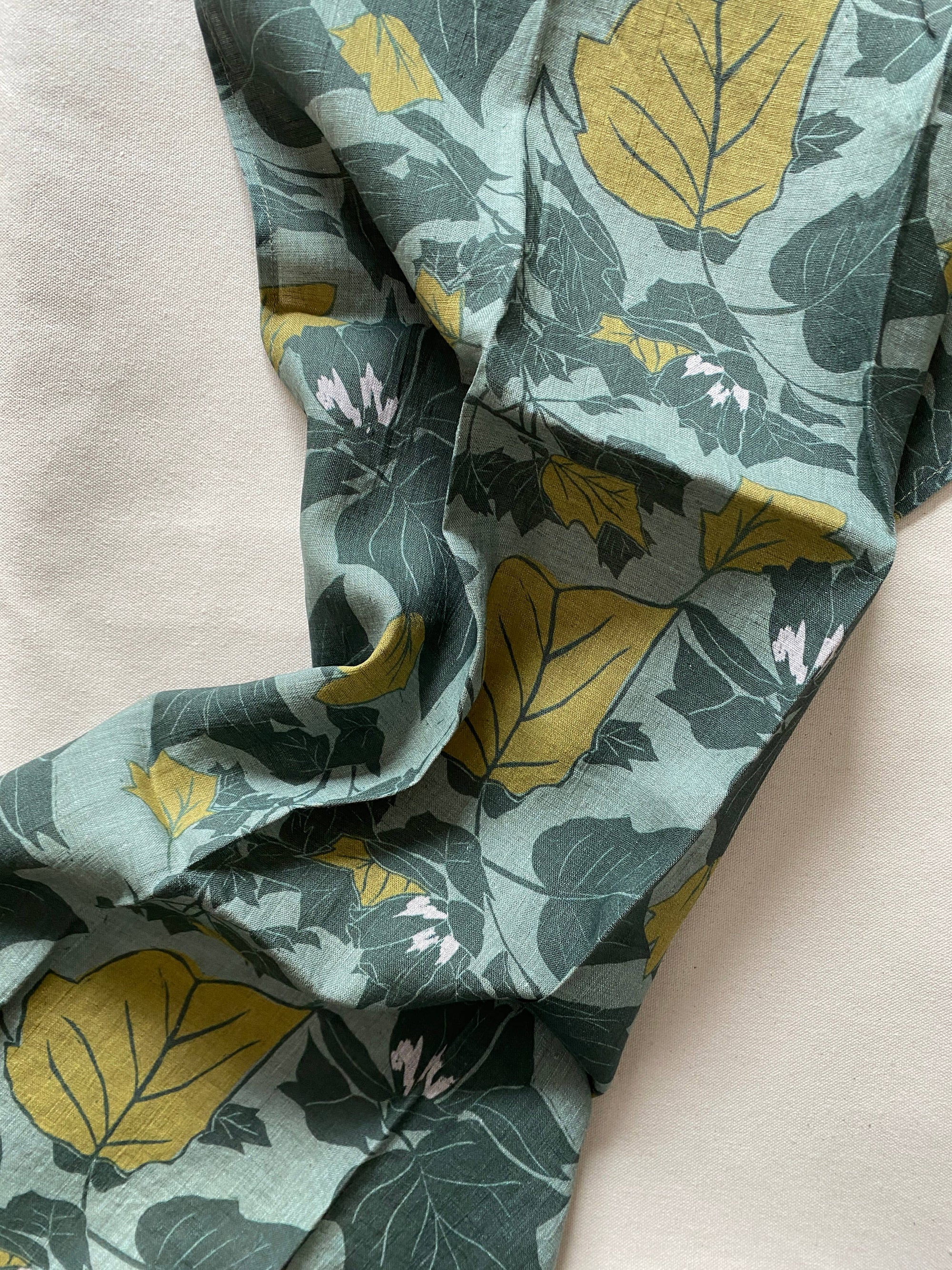 Dark Fig Linen Tea Towel
