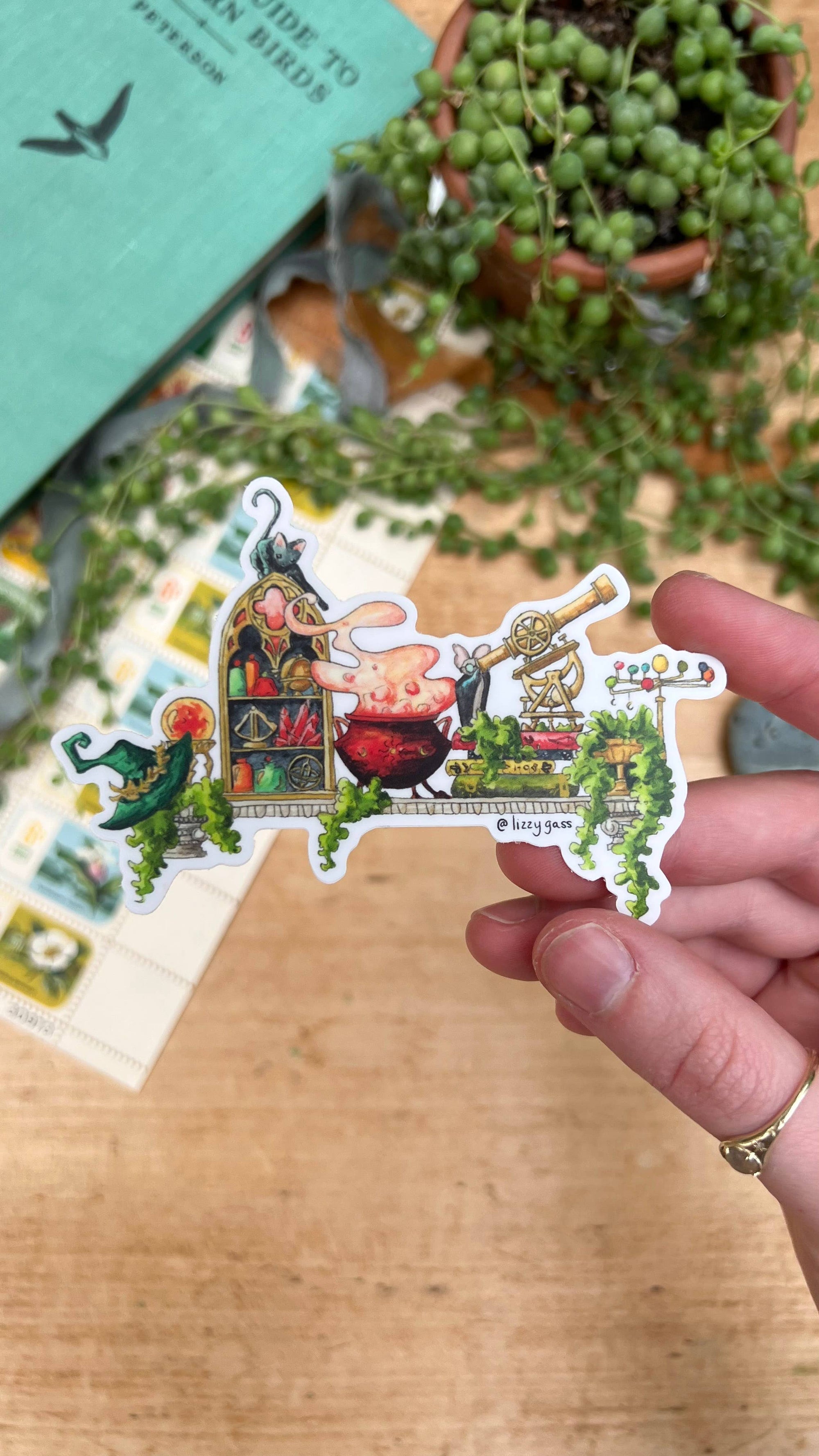 The Celestial Witch's Shelf Sticker