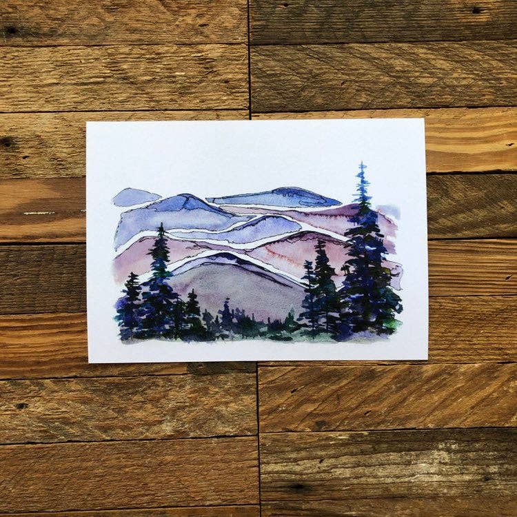 North Carolina Blue Ridge Mountains, Fine Art Print : 8x10