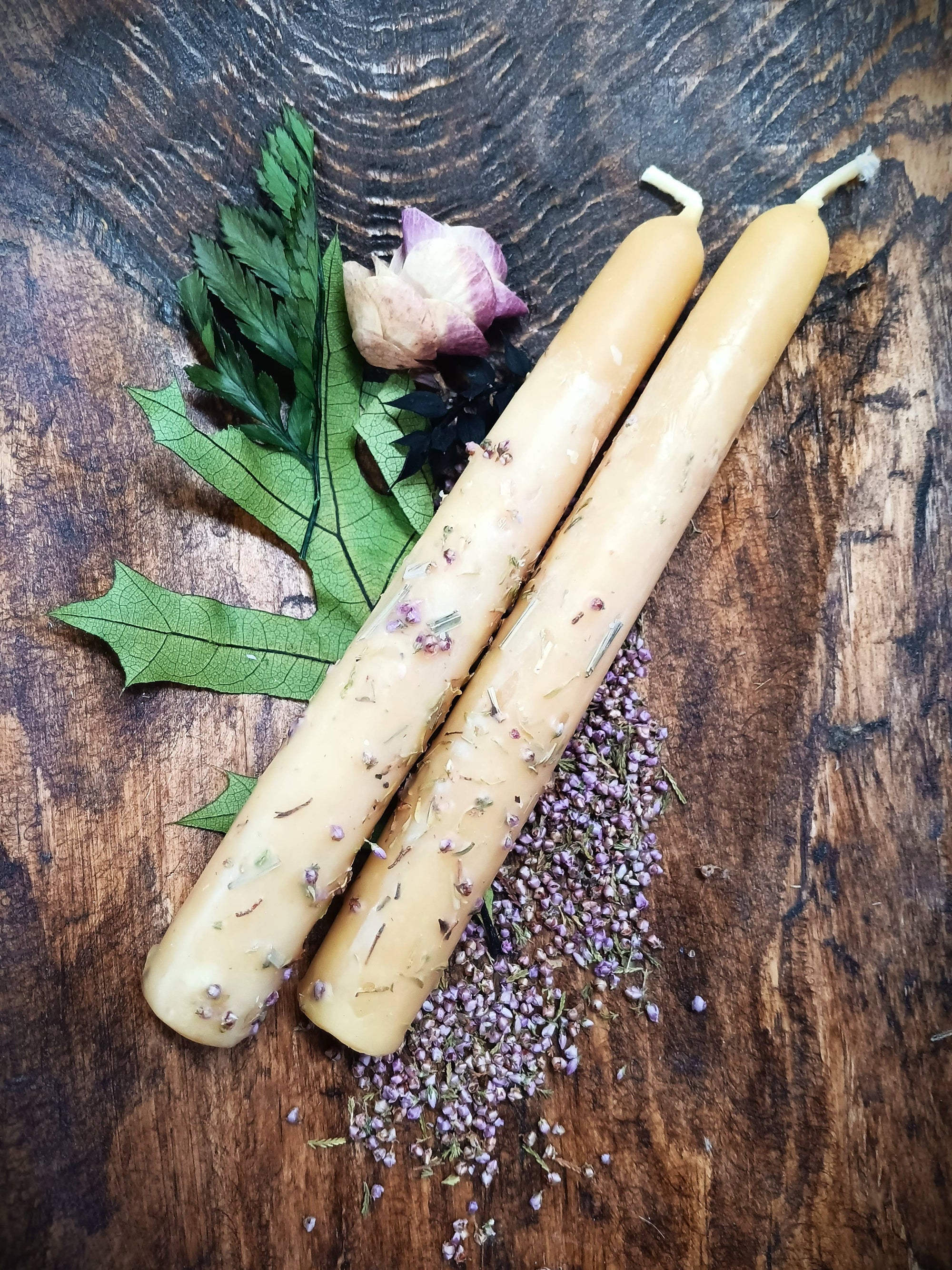 Positive Energy Beeswax Intention Candles