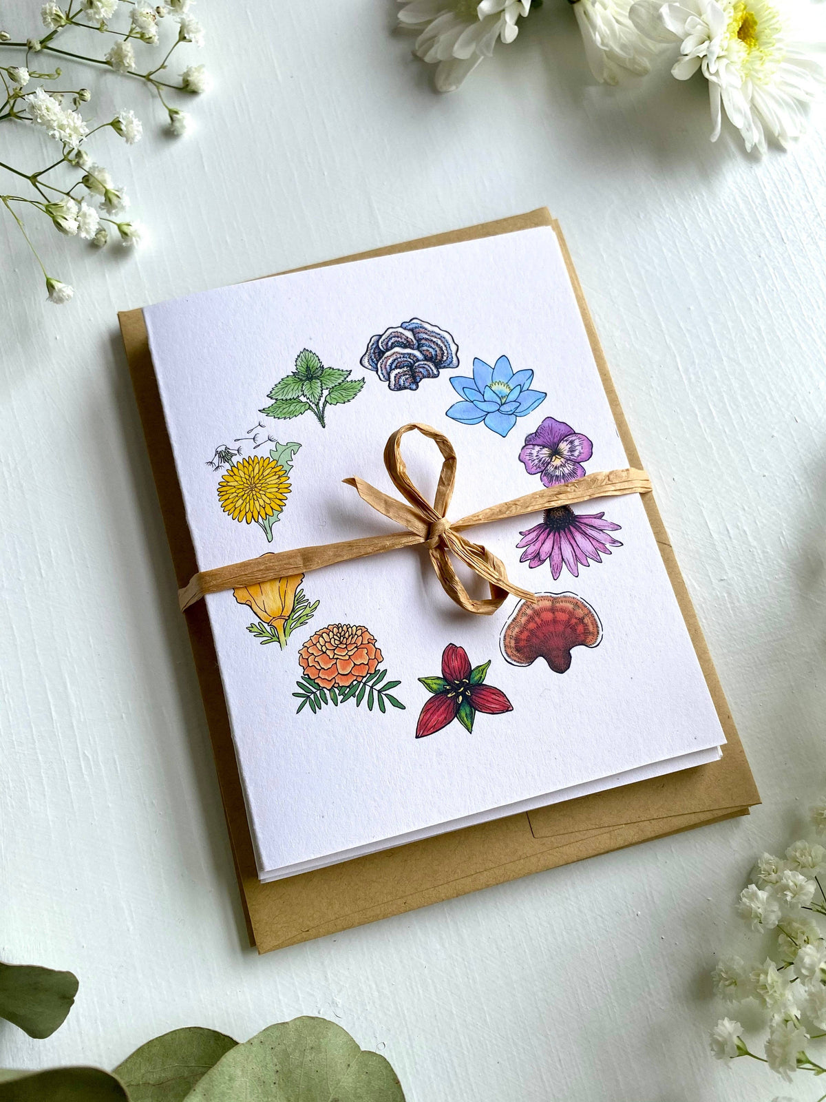 Rainbow Herbs Card
