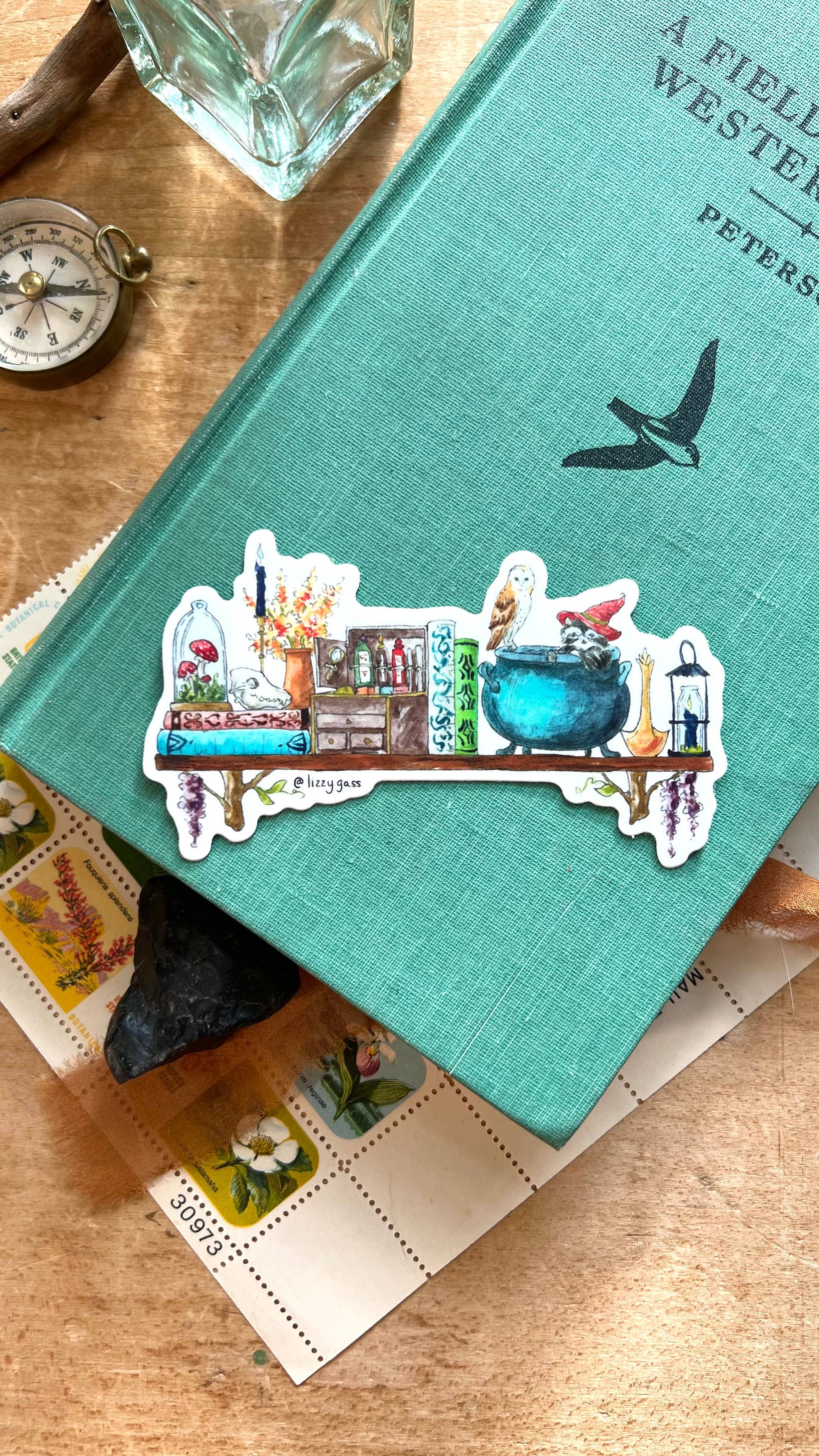 The Forest Witch's Shelf Sticker