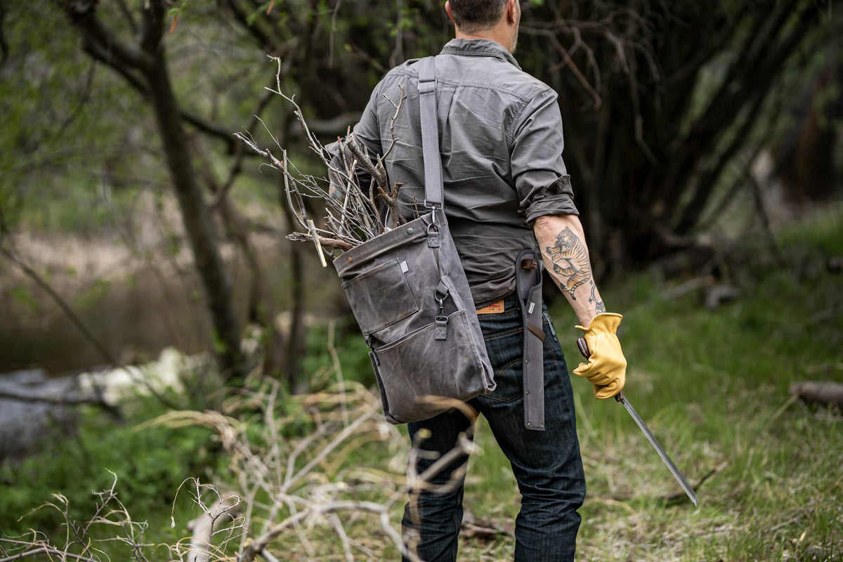 Harvesting and Gathering Bag: Slate Gray