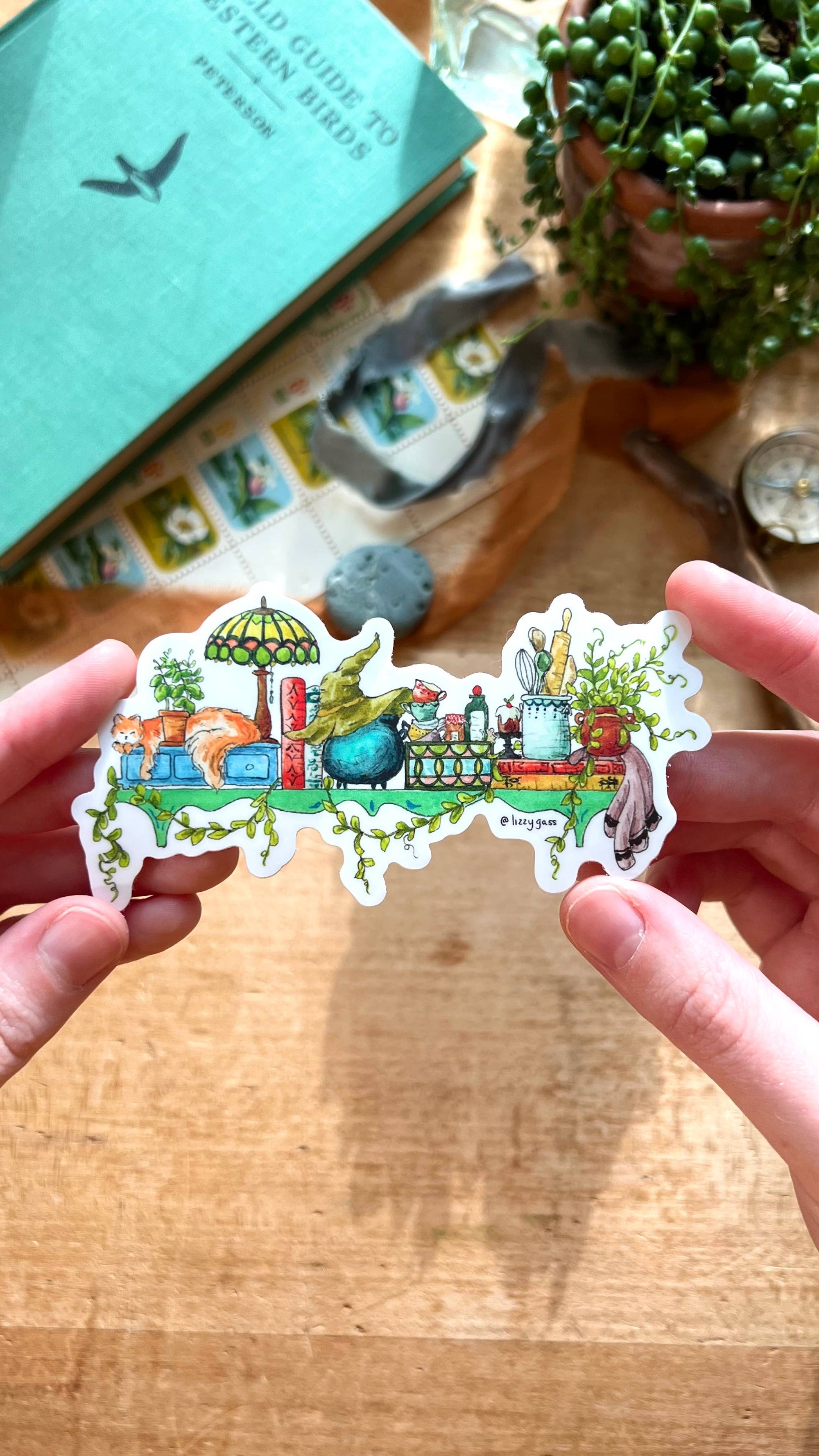 The Kitchen Witch's Shelf Sticker