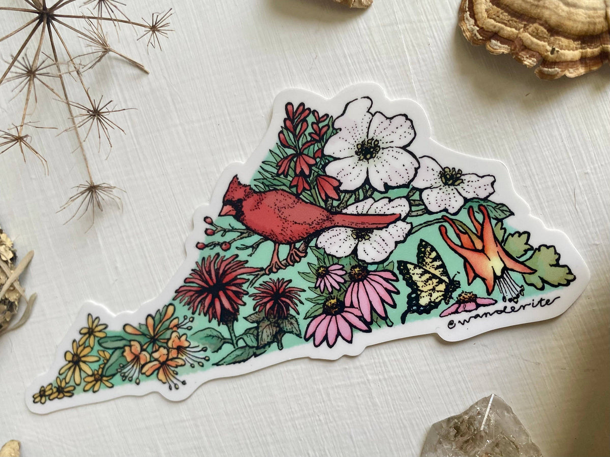 Virginia Native Plants Sticker