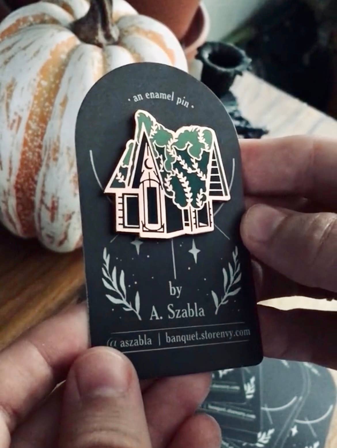 Cottagecore Witch Cottage pin