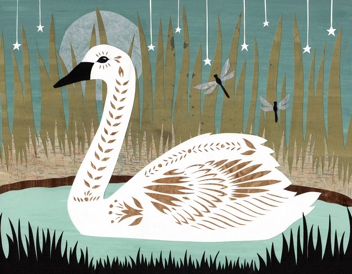 Eternal Drift - 8 x 10 Cut Paper Art Print