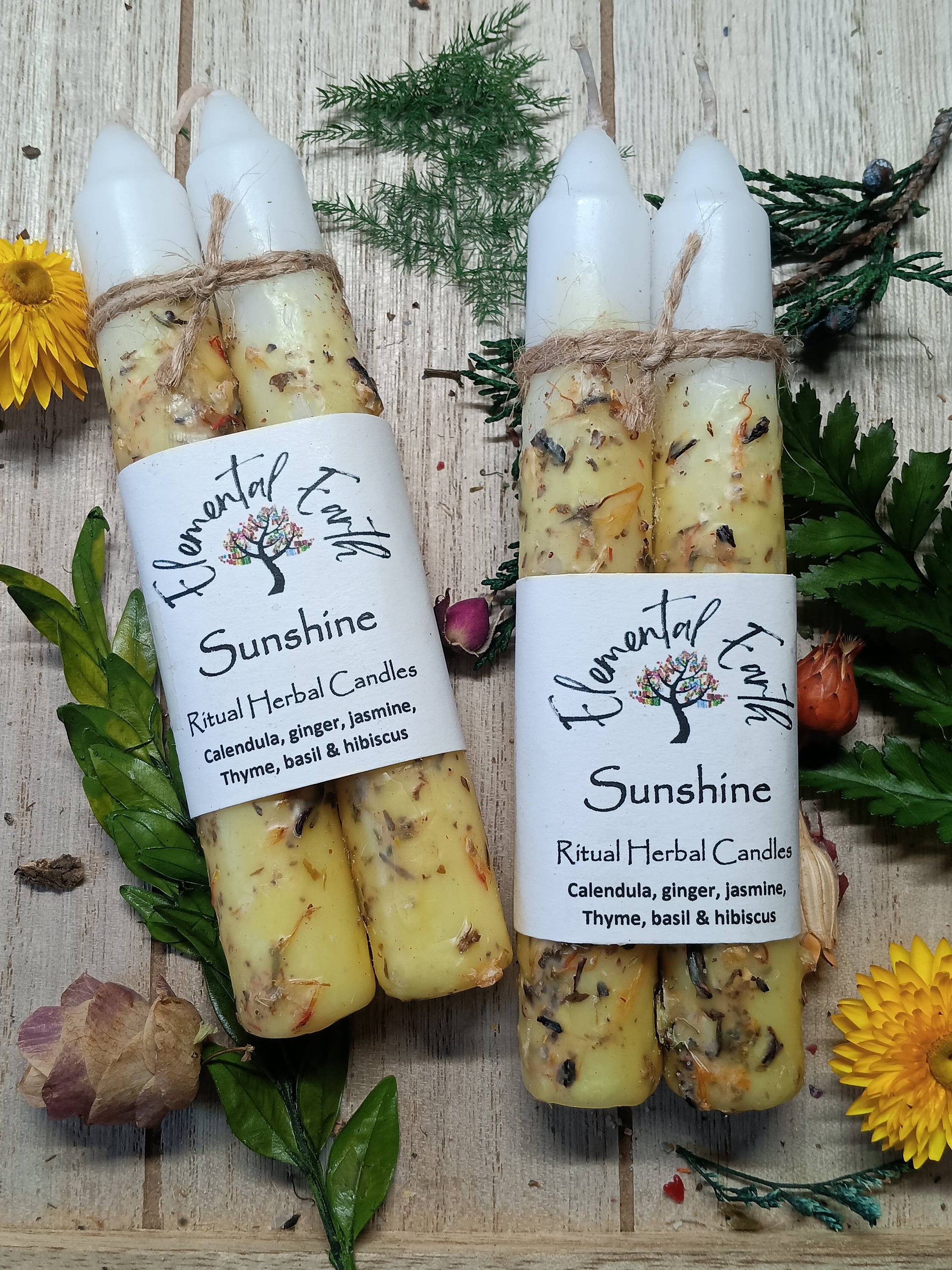 Sunshine Herbal Intention Candles