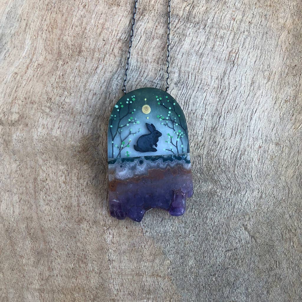 Rabbit Crystal Necklace