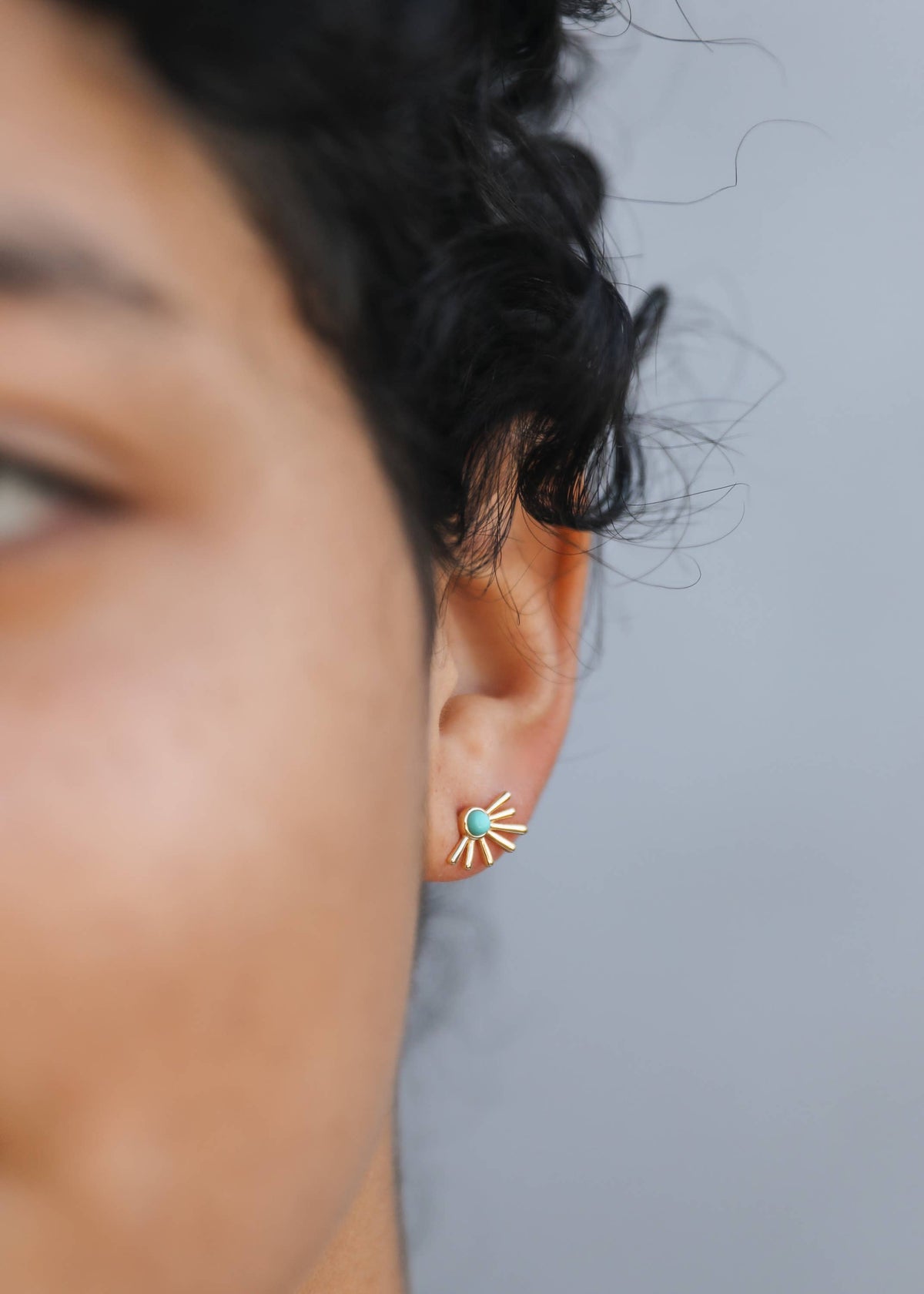 Sun Ray - Turquoise Earring