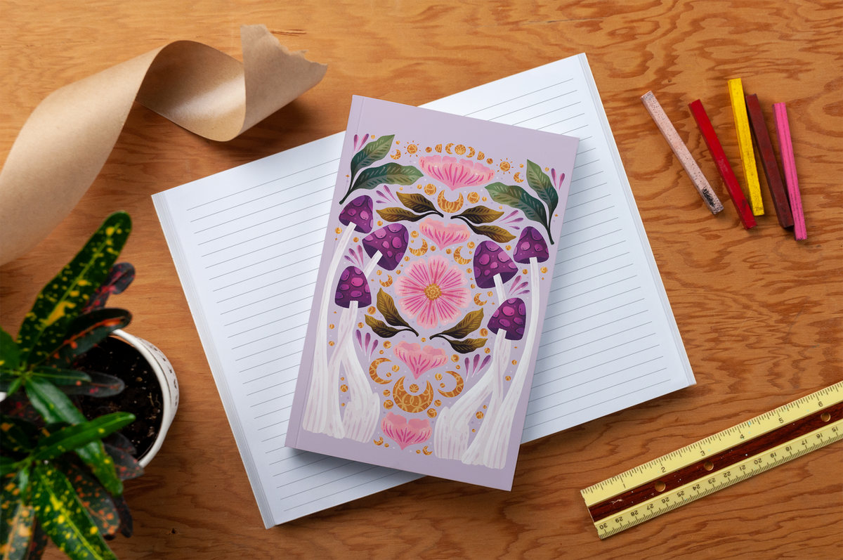 Fungi Blooms Classic Layflat Notebook