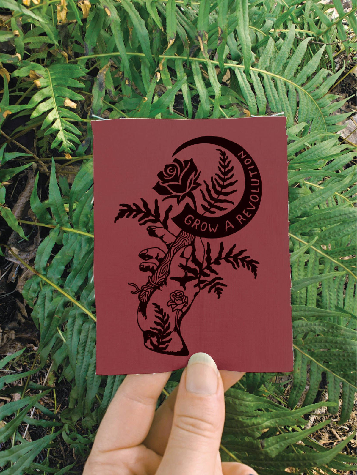 Grow a Revolution Patch Hat: Moss Green