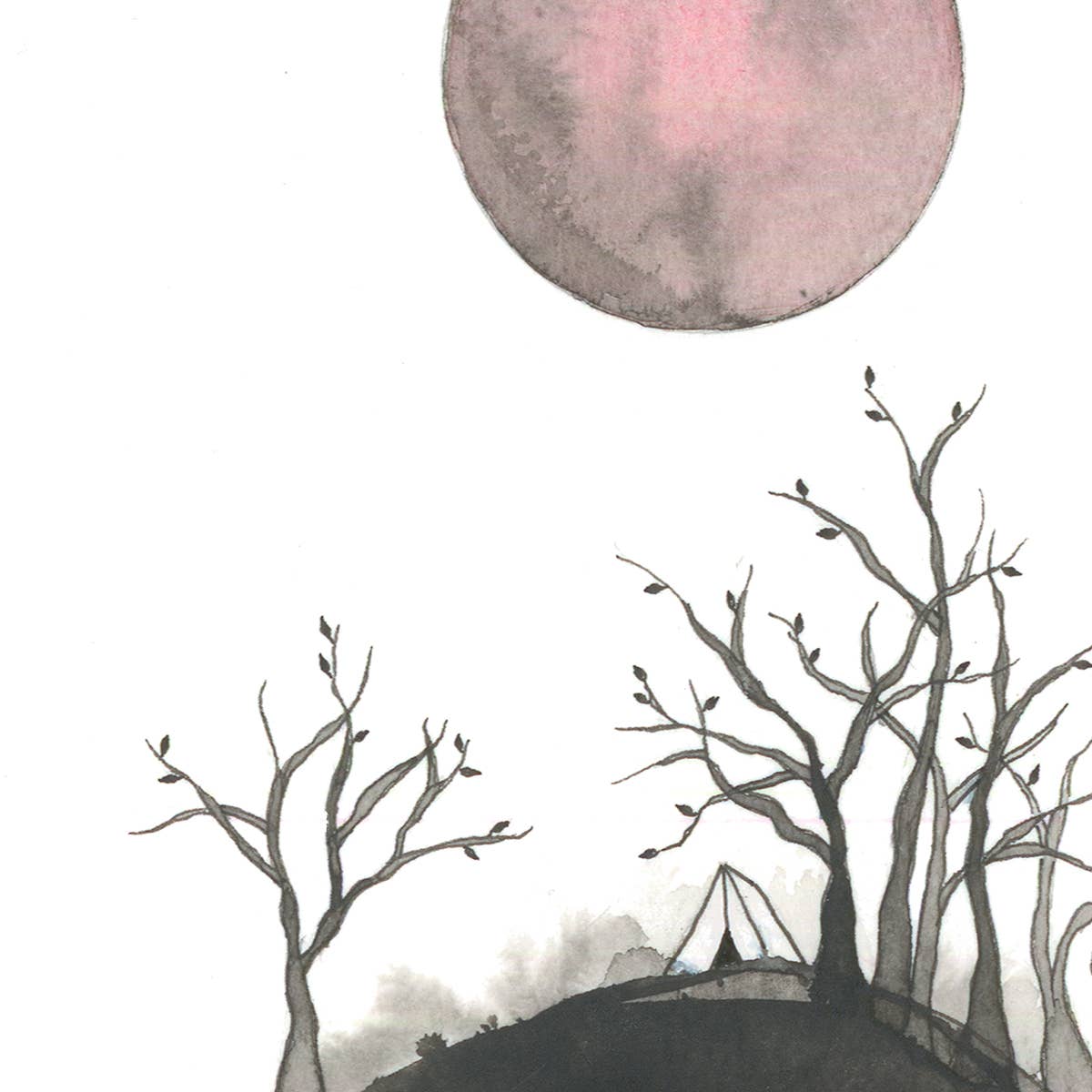 Under the Strawberry Moon Art Print
