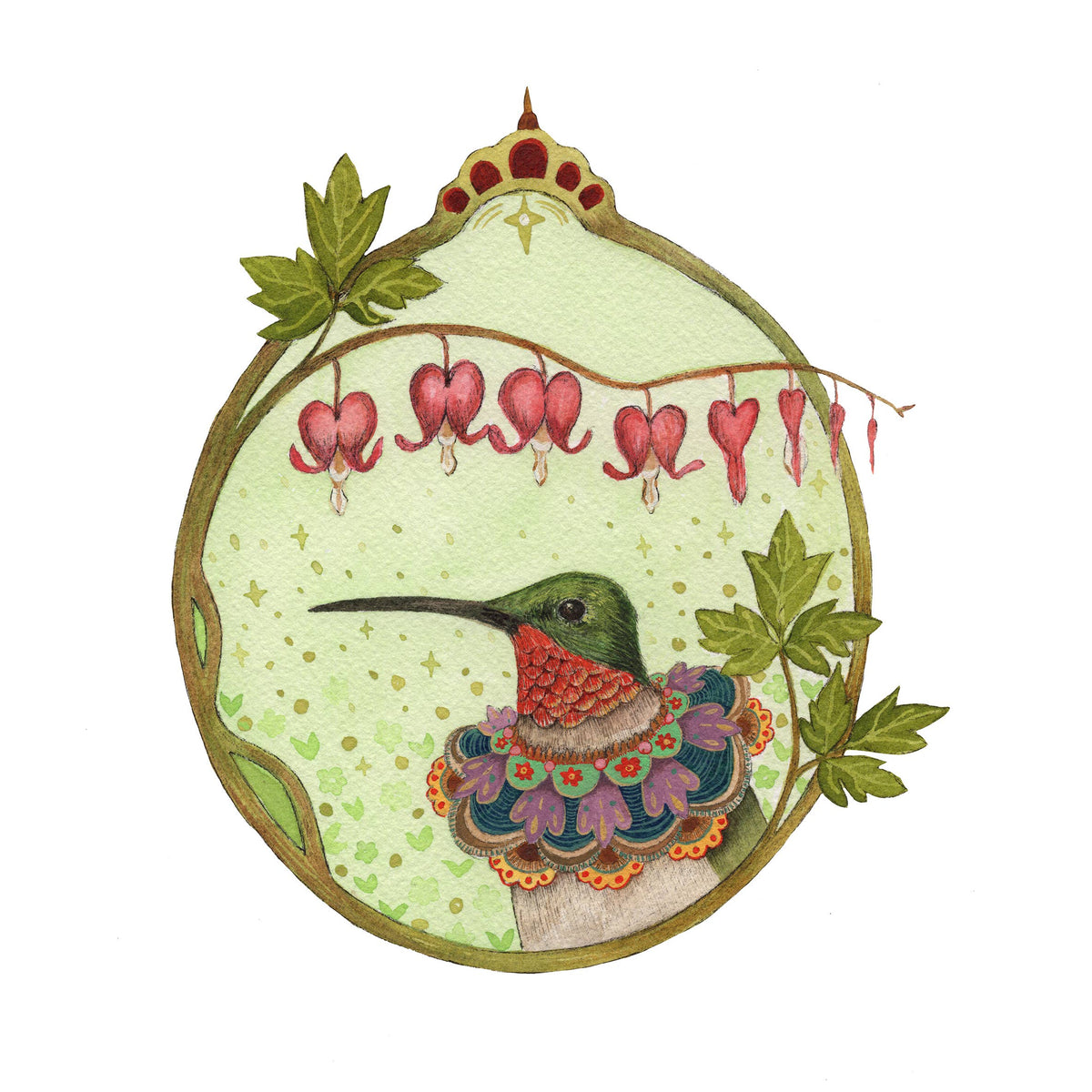 Hummingbird: Floral Flight Crew (8" x 10" Print) 