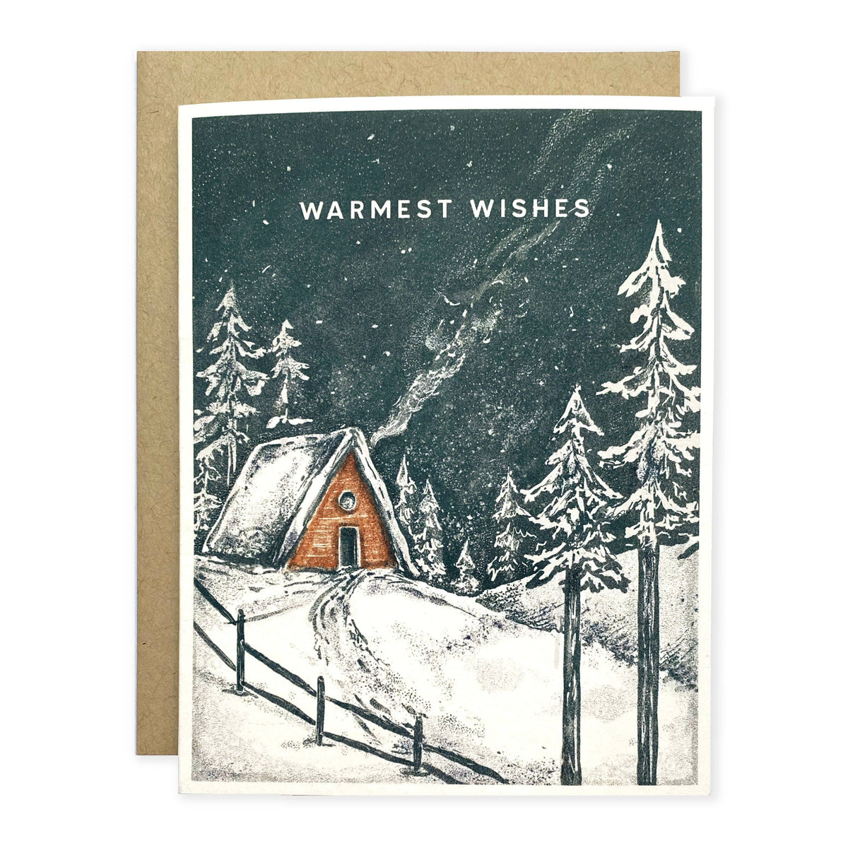 Snowy Cabin Holiday Card: Boxed Set of Eight