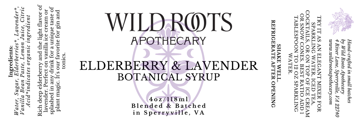 Elderberry &amp; Lavender Botanical Syrup