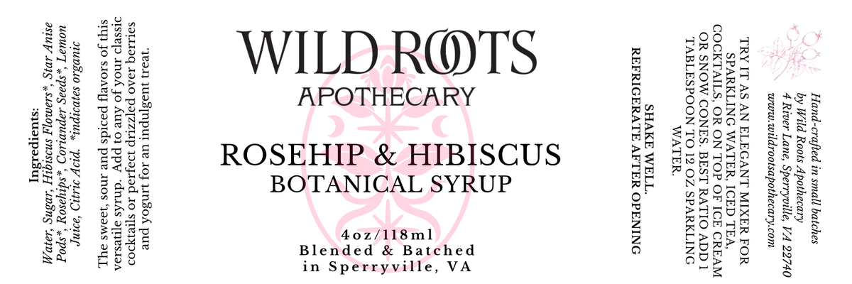 Rosehip &amp; Hibiscus Botanical Syrup