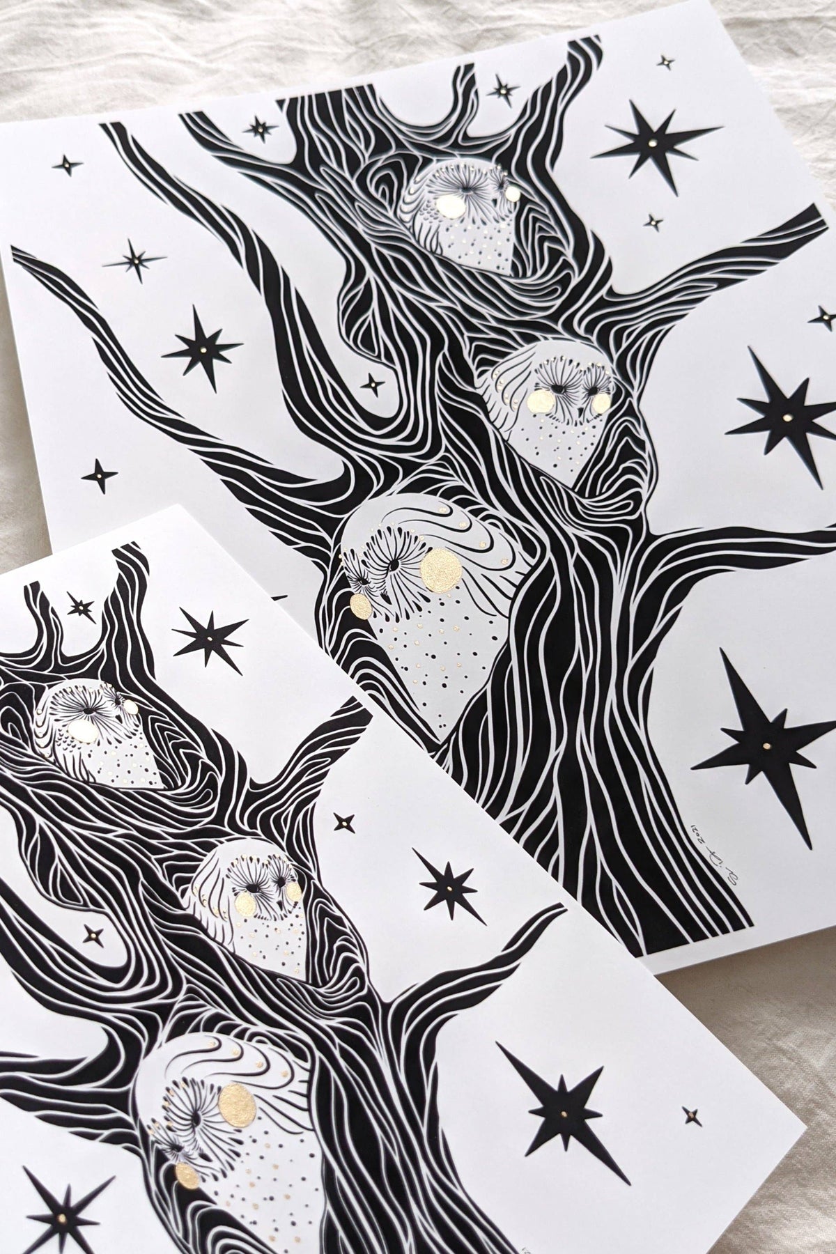 Celestial Owl Print (8" x 10")