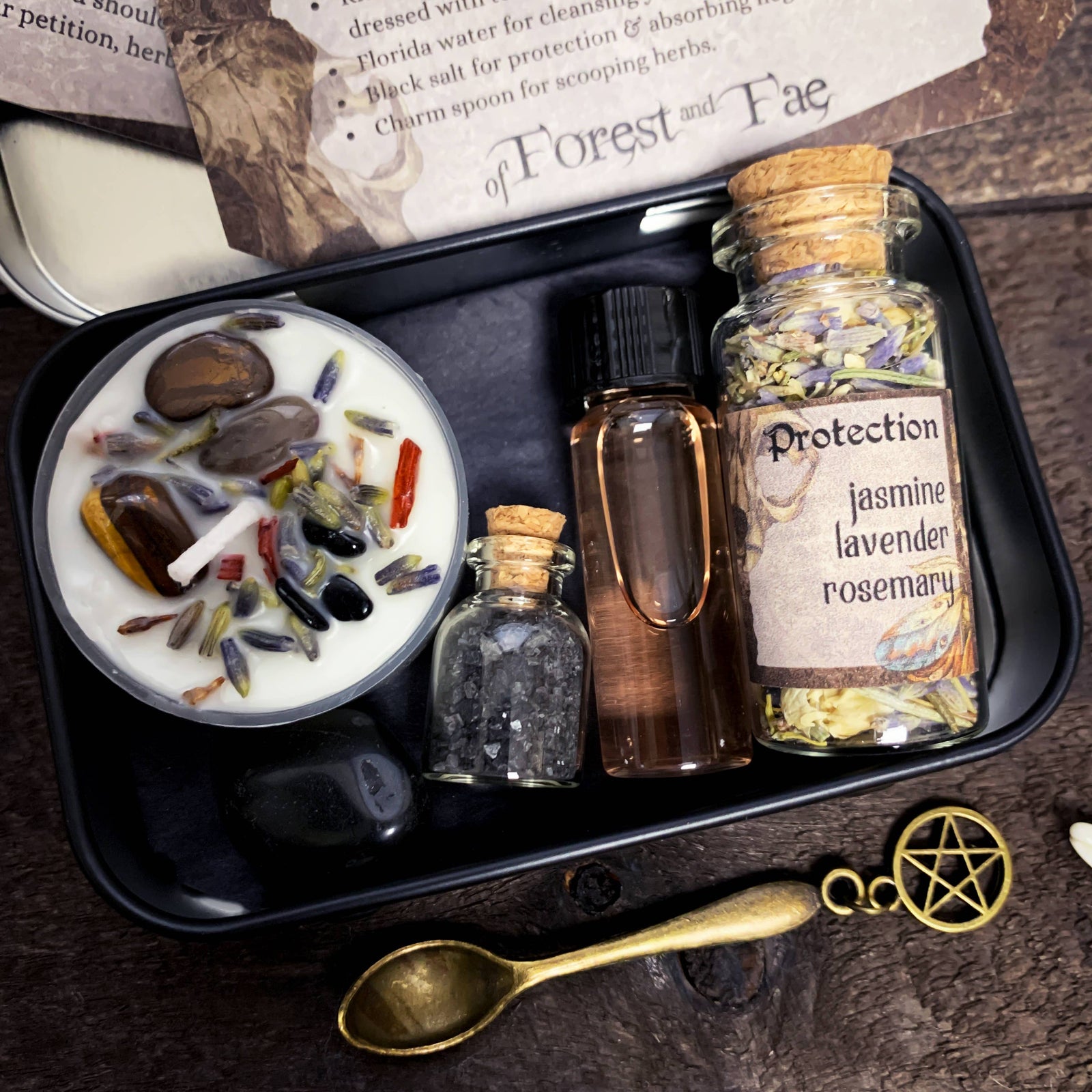 Protection Travel Altar: Witch Kit for Rituals and Spells